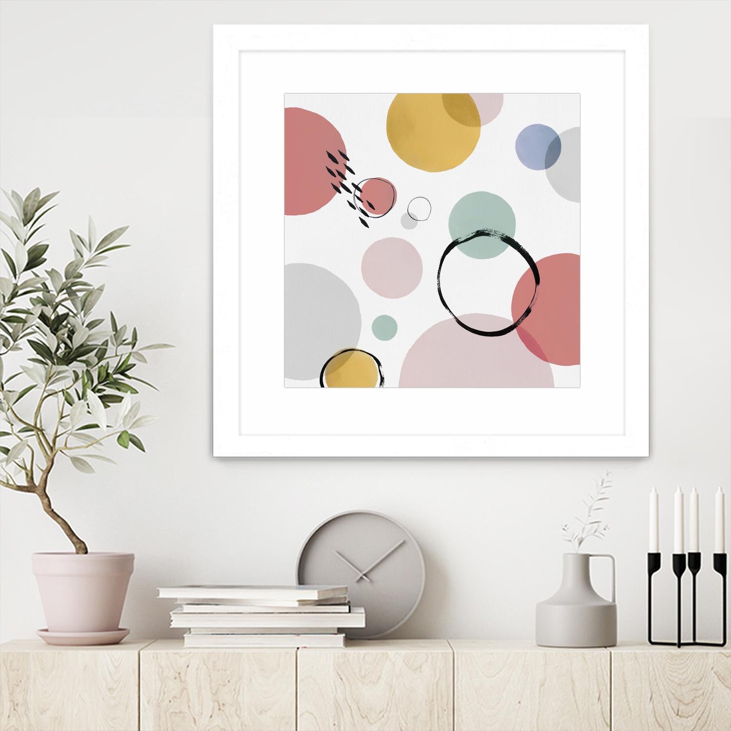 Colour Motion I by Isabelle Z on GIANT ART - red abstract