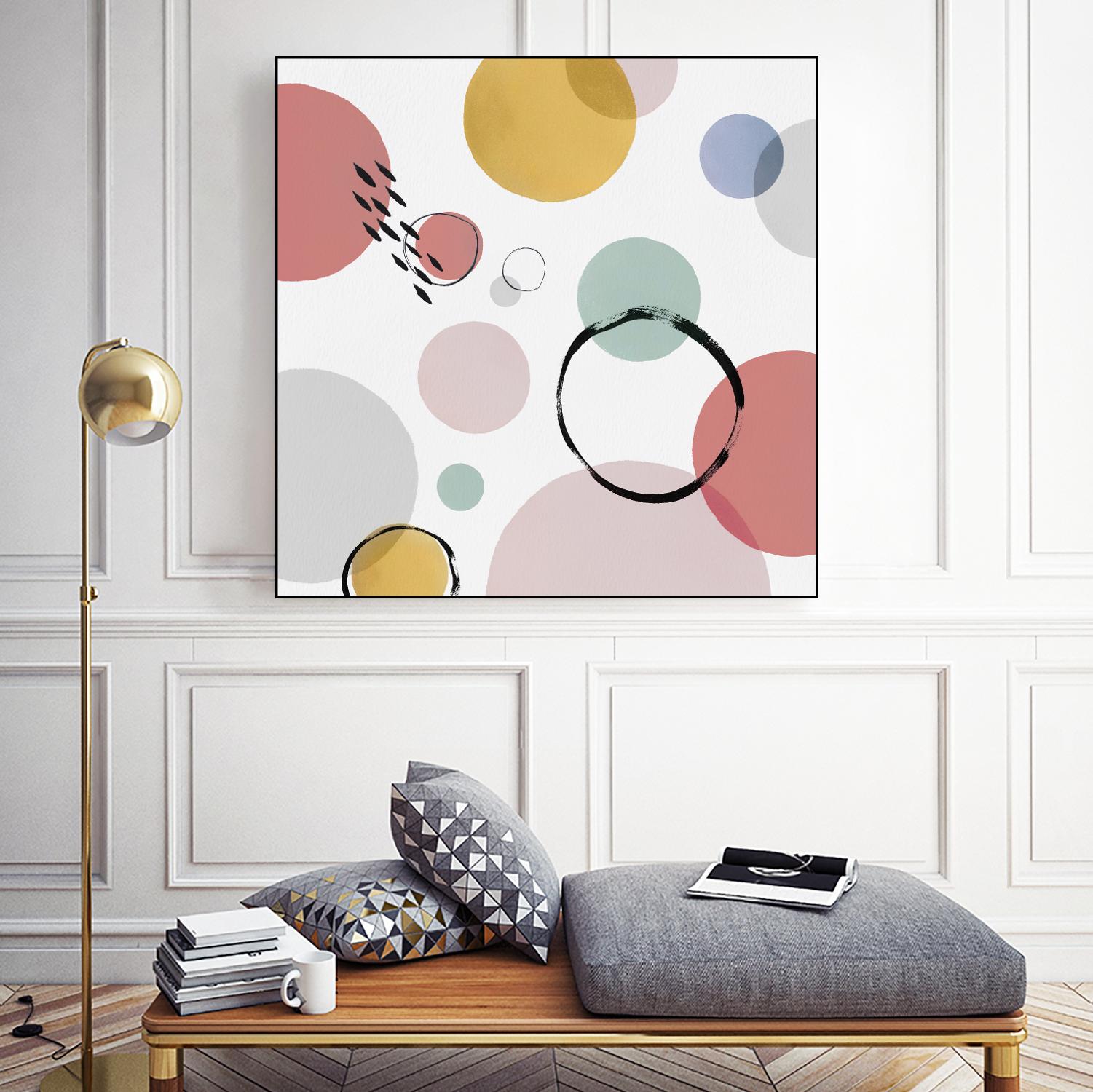 Colour Motion I by Isabelle Z on GIANT ART - red abstract