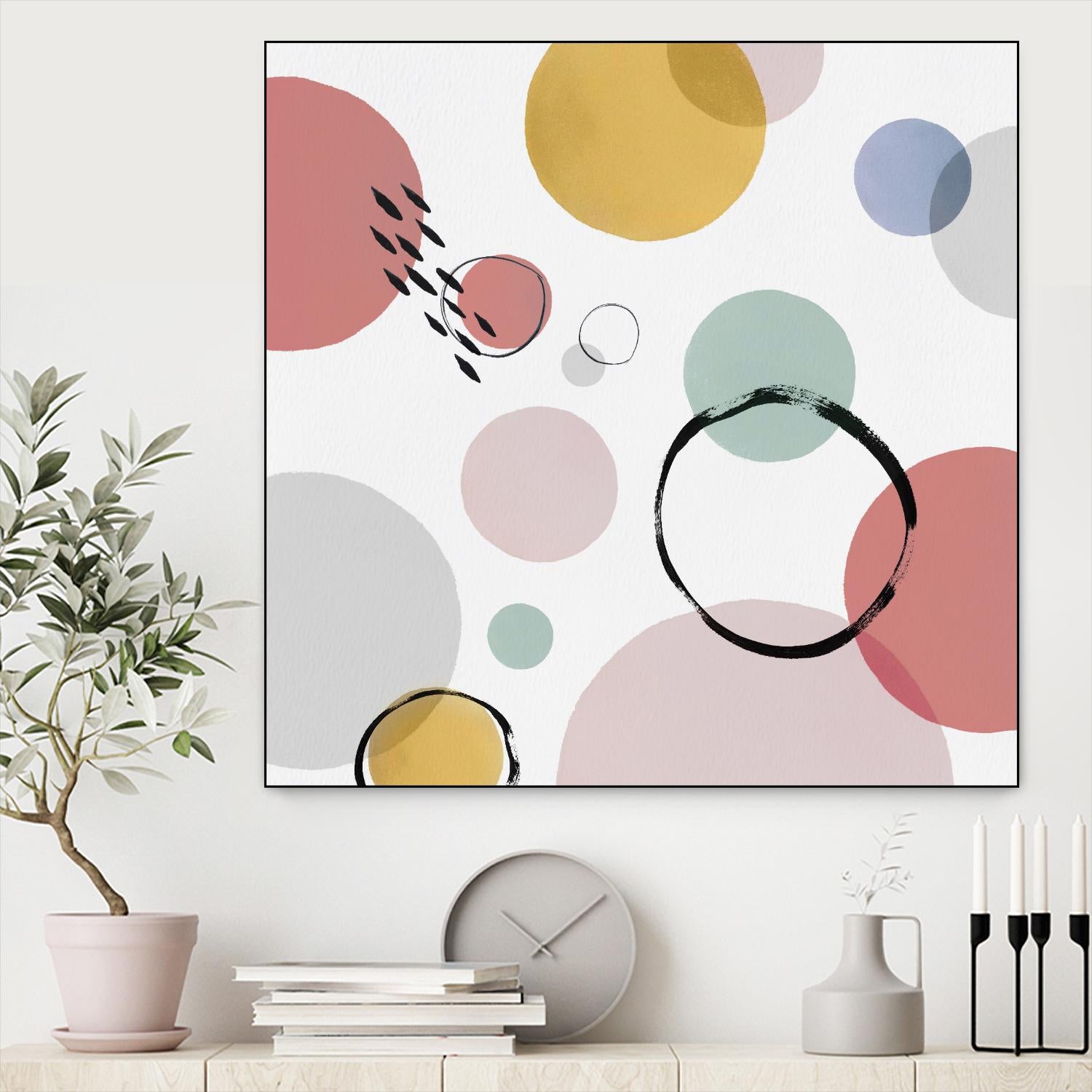 Colour Motion I by Isabelle Z on GIANT ART - red abstract