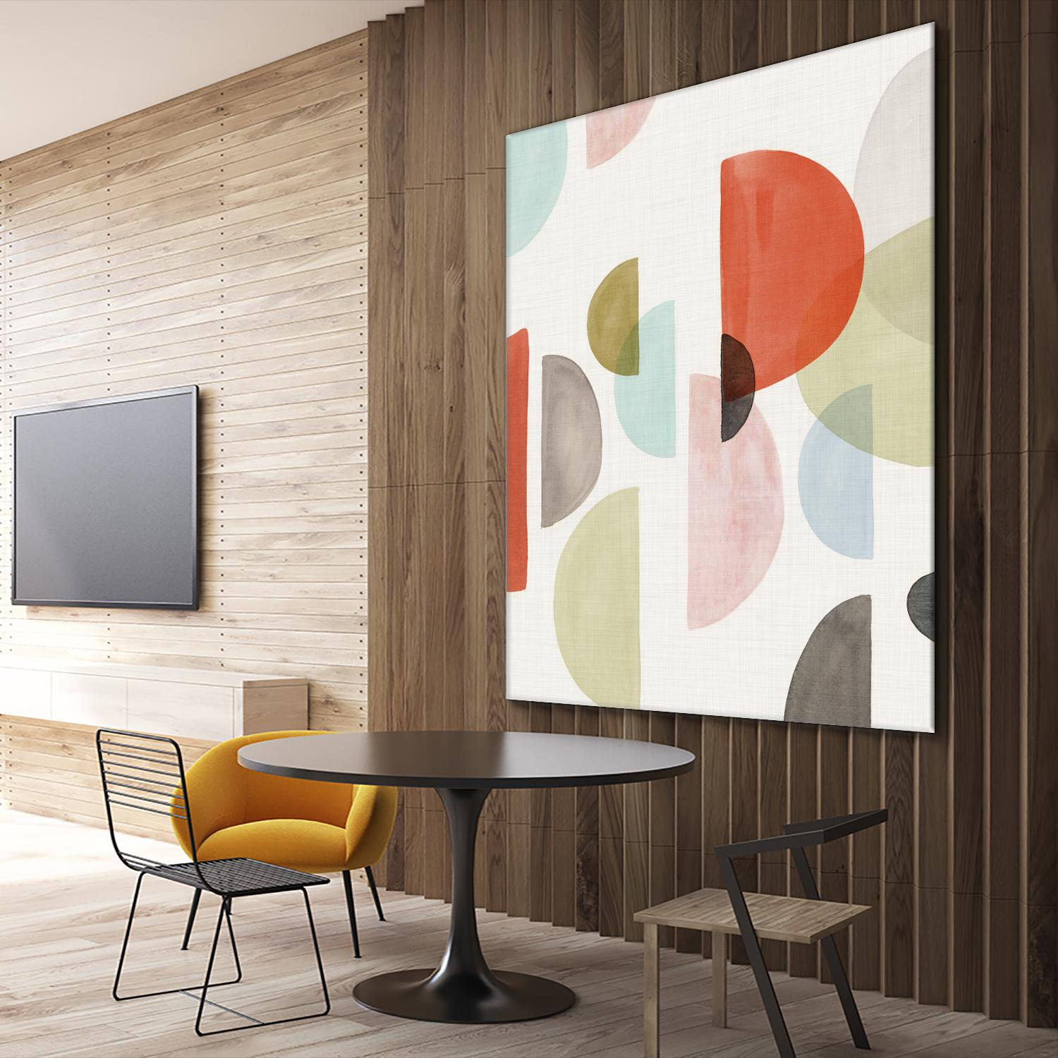 Dot Com I by Isabelle Z on GIANT ART - red abstract