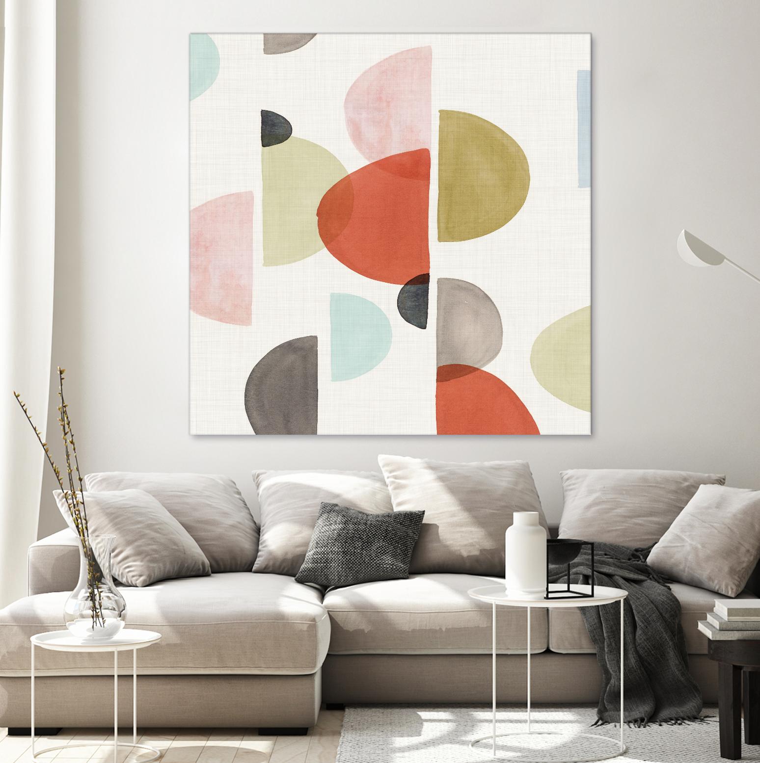 Dot Com II by Isabelle Z on GIANT ART - red abstract