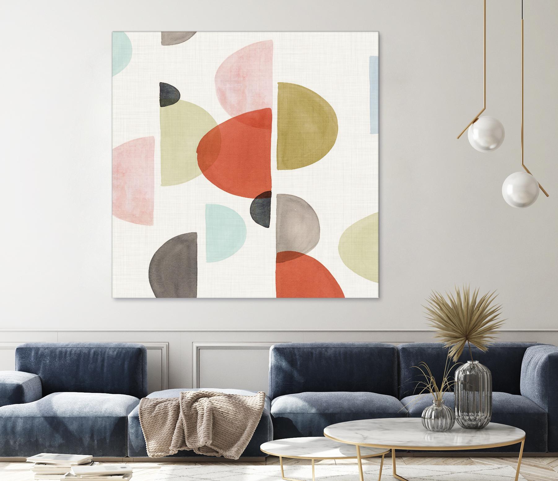 Dot Com II by Isabelle Z on GIANT ART - red abstract