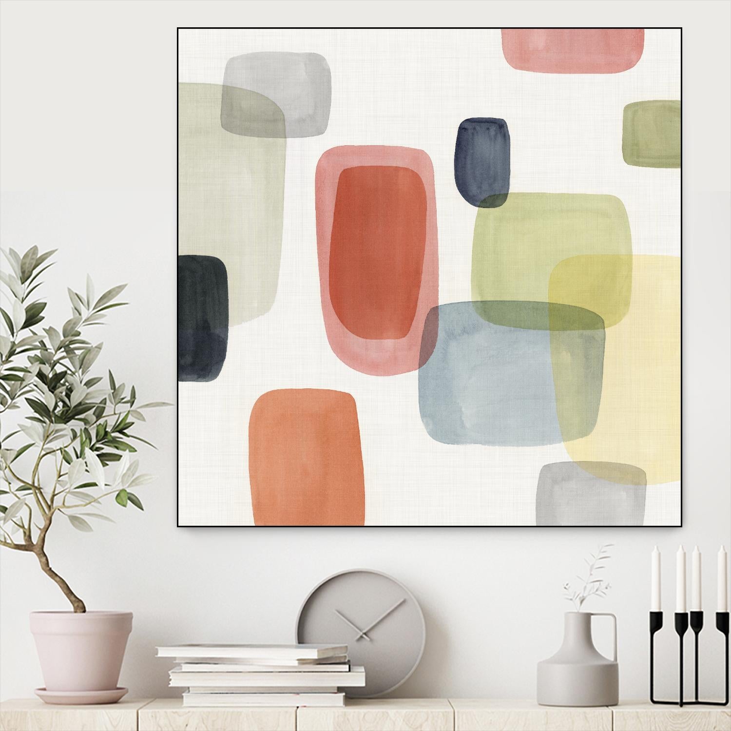 Commerce II by Isabelle Z on GIANT ART - red abstract