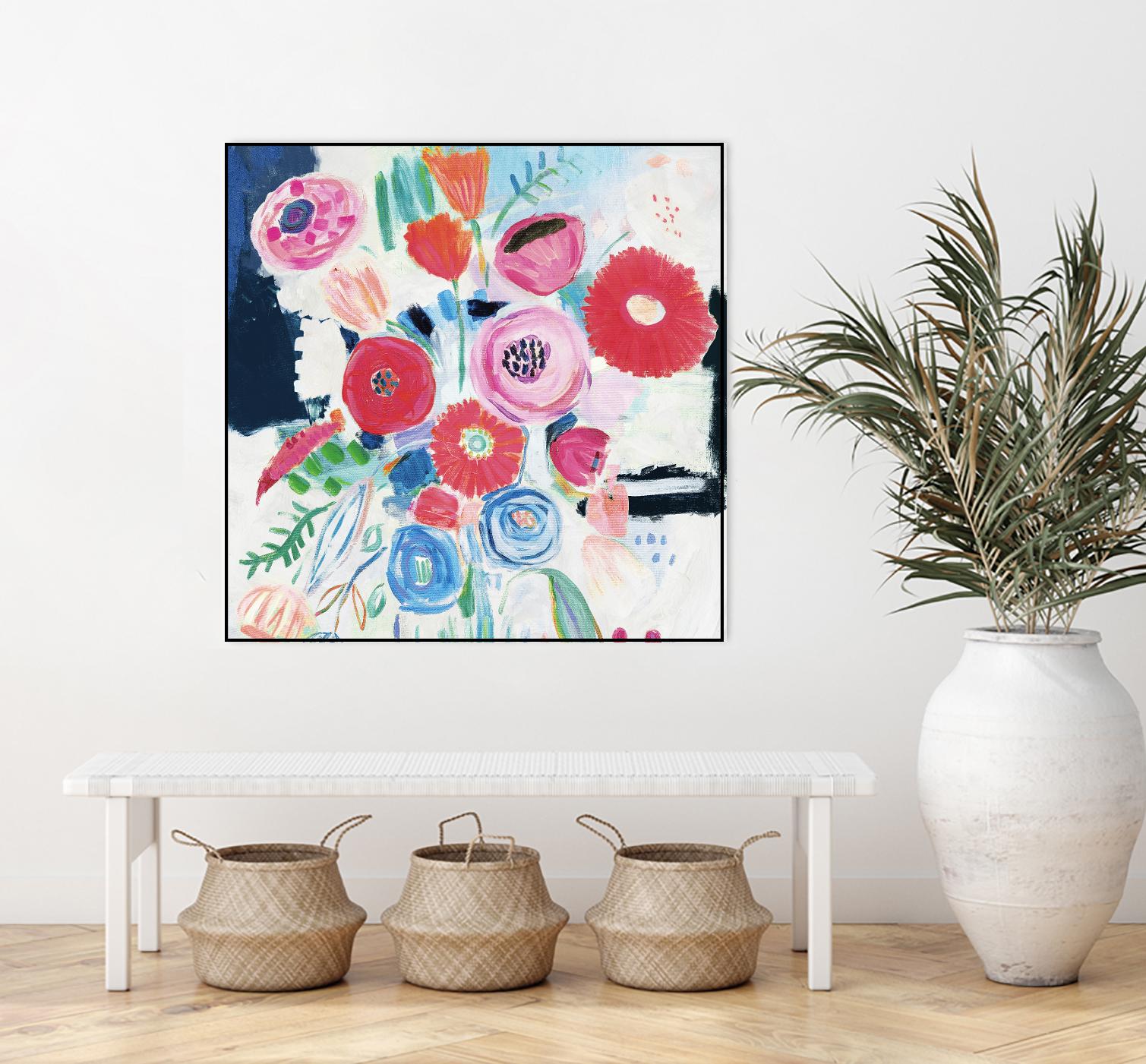 Fresh Florals II by Farida Zaman on GIANT ART - white floral