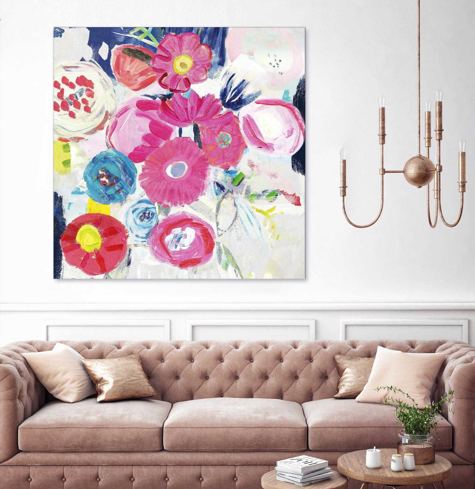 Fresh Florals III by Farida Zaman on GIANT ART - white floral