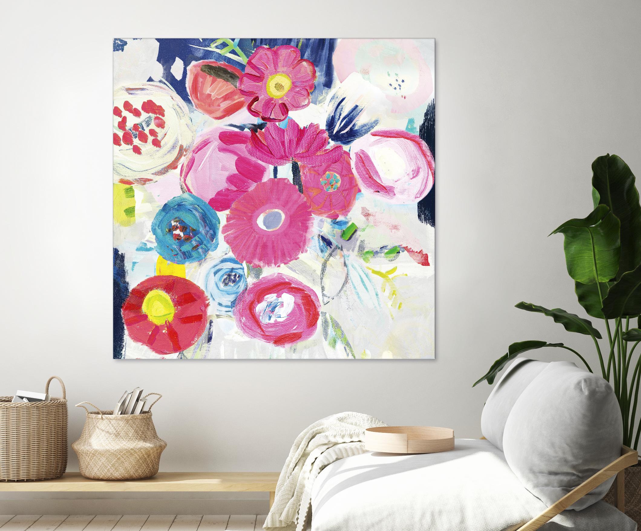 Fresh Florals III by Farida Zaman on GIANT ART - white floral