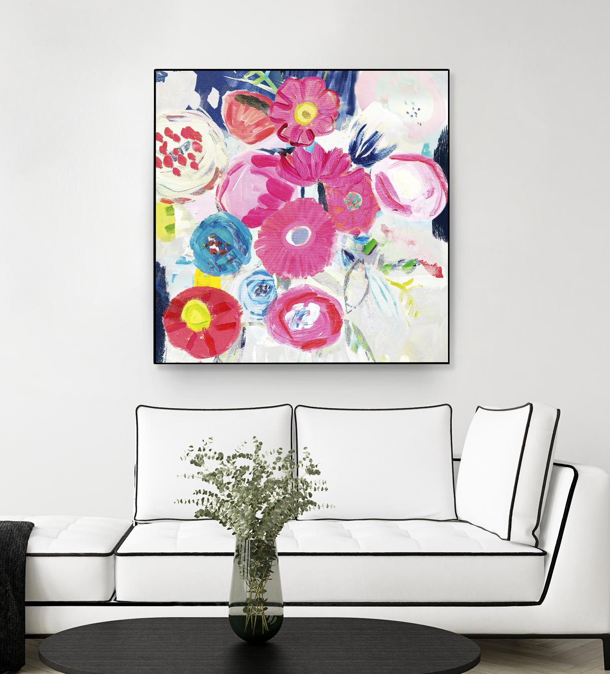 Fresh Florals III by Farida Zaman on GIANT ART - white floral