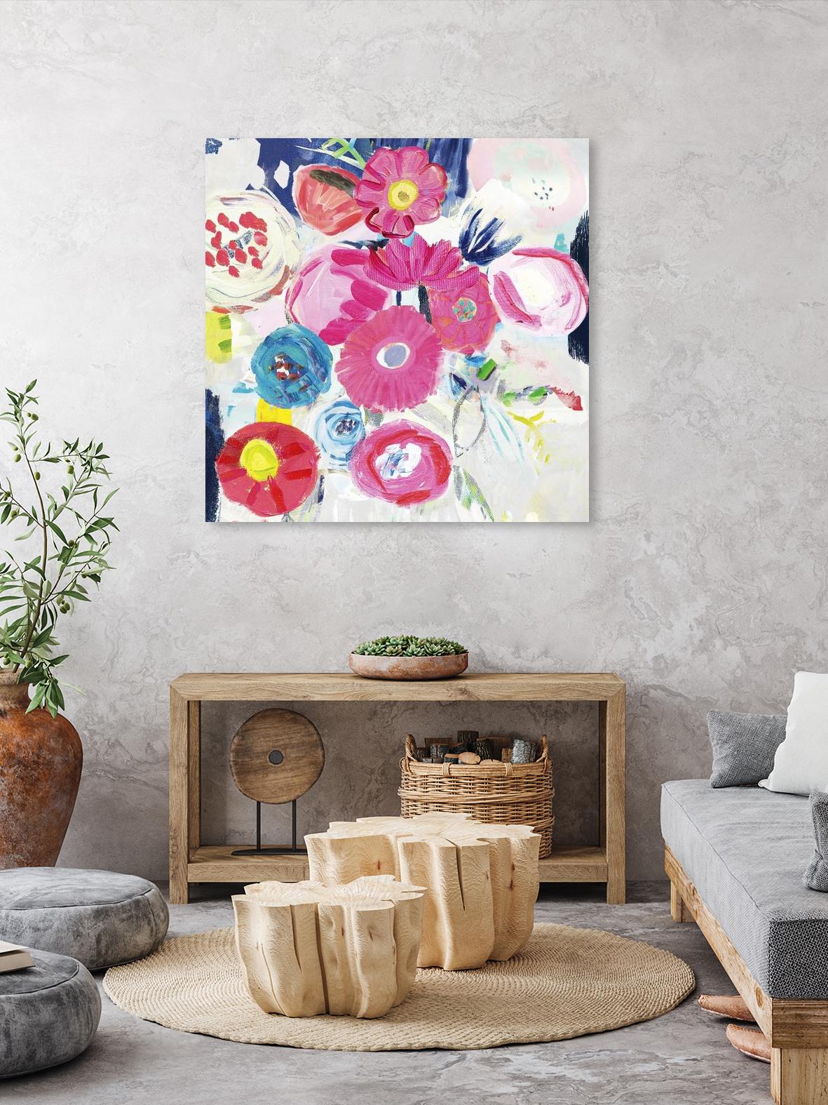 Fresh Florals III by Farida Zaman on GIANT ART - white floral