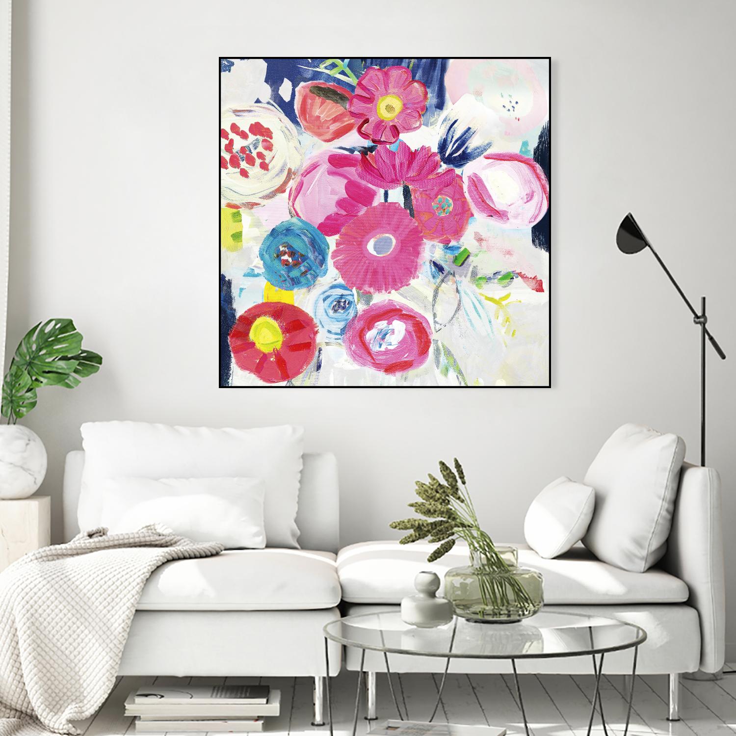 Fresh Florals III by Farida Zaman on GIANT ART - white floral