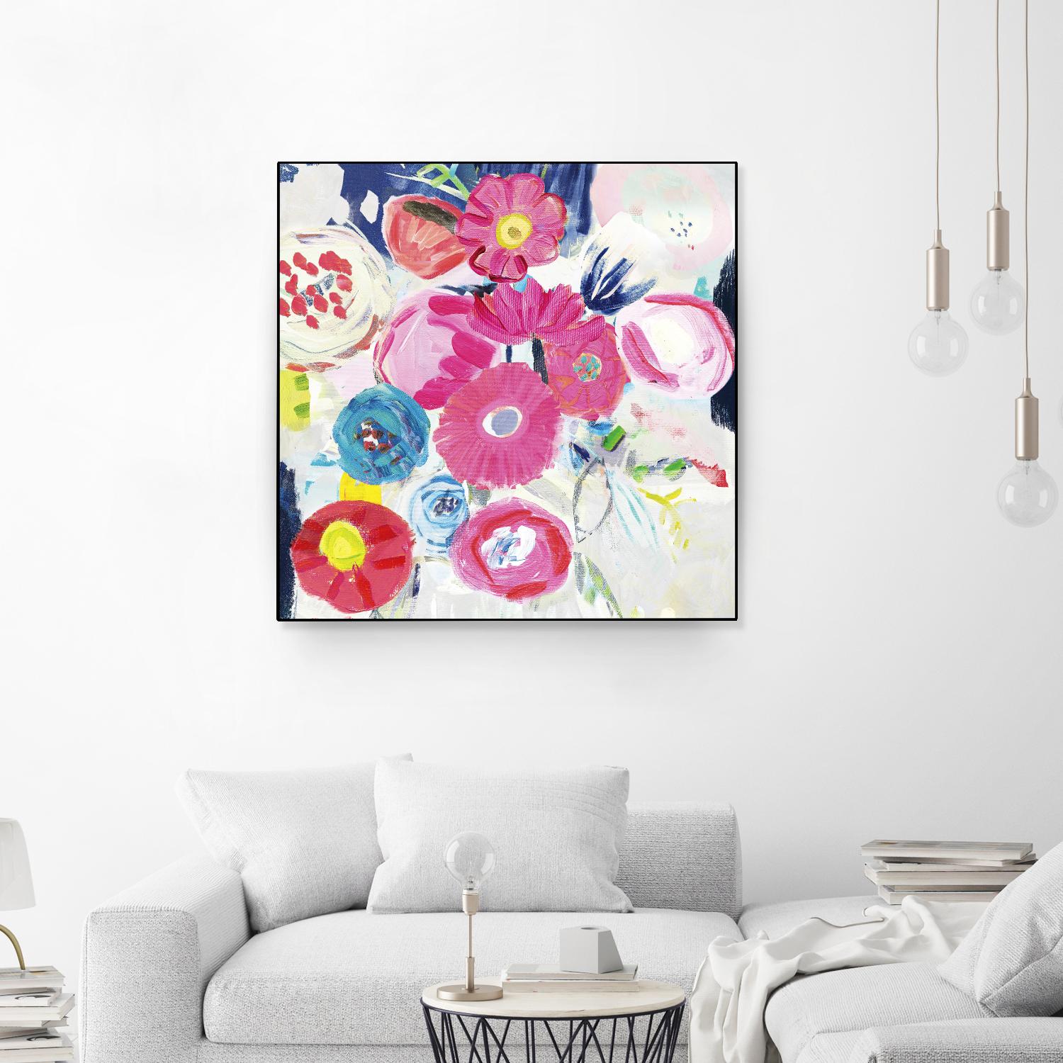 Fresh Florals III by Farida Zaman on GIANT ART - white floral
