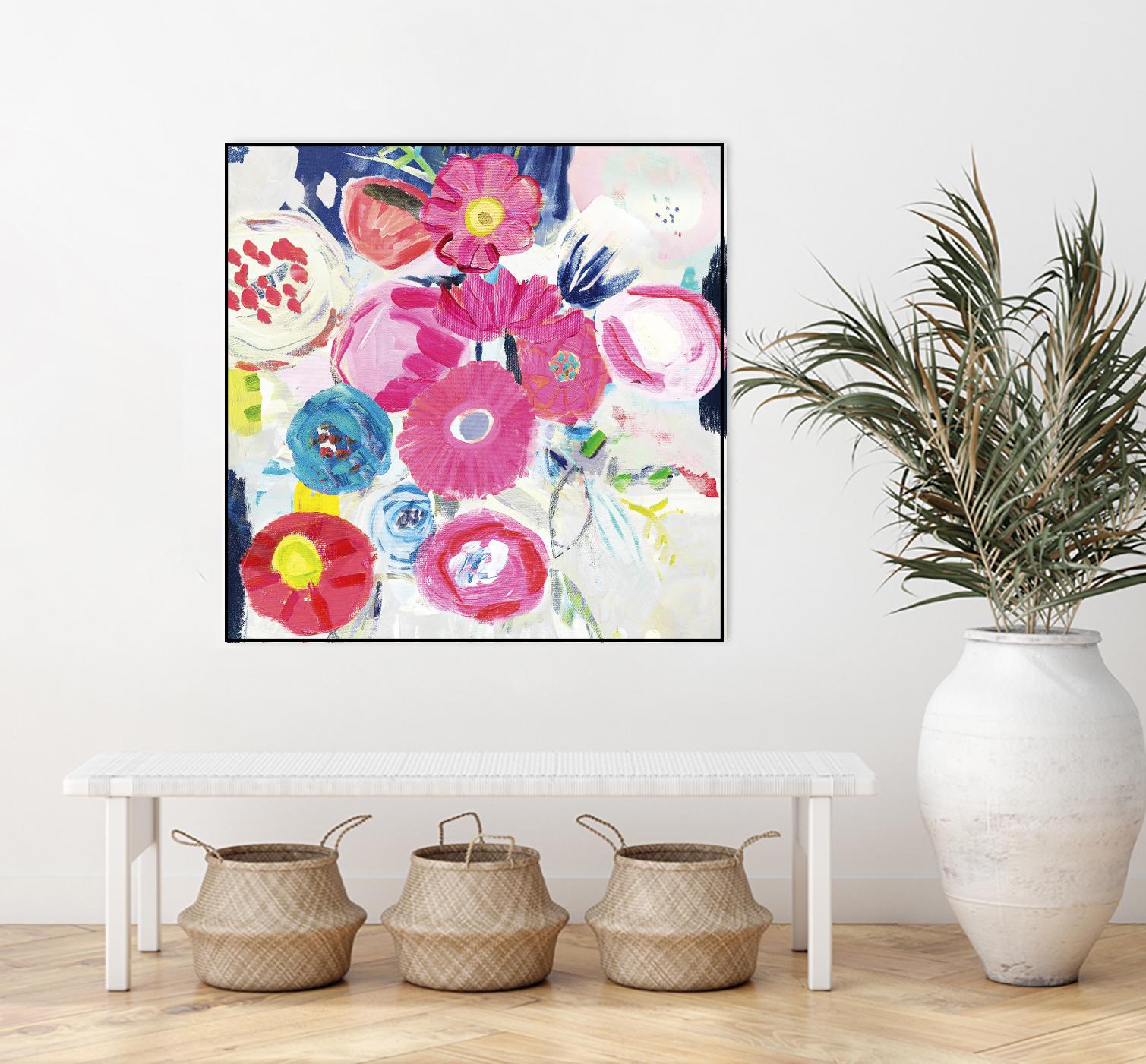 Fresh Florals III by Farida Zaman on GIANT ART - white floral