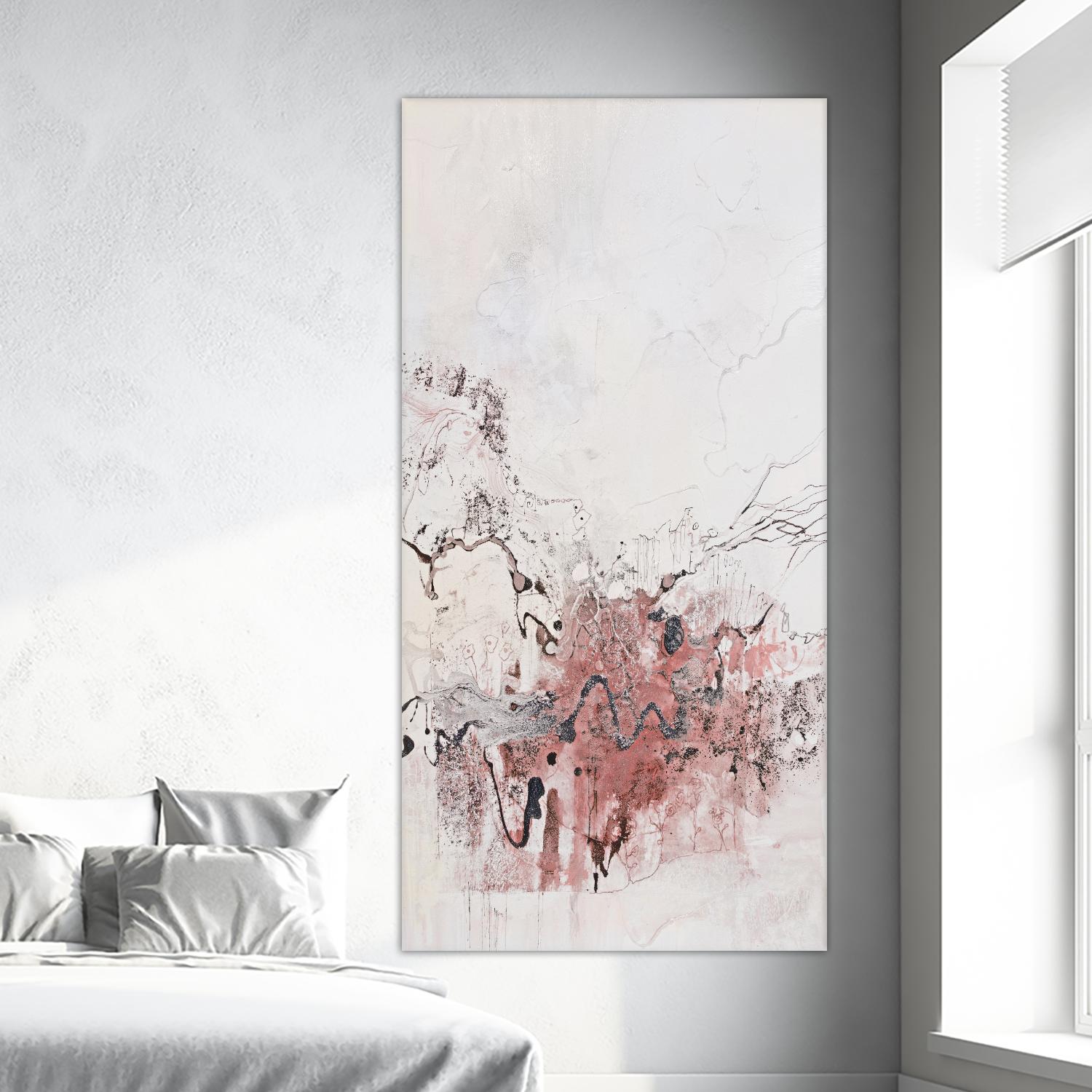 Stained Rose Version by Jennifer Gardner on GIANT ART - pink abstract