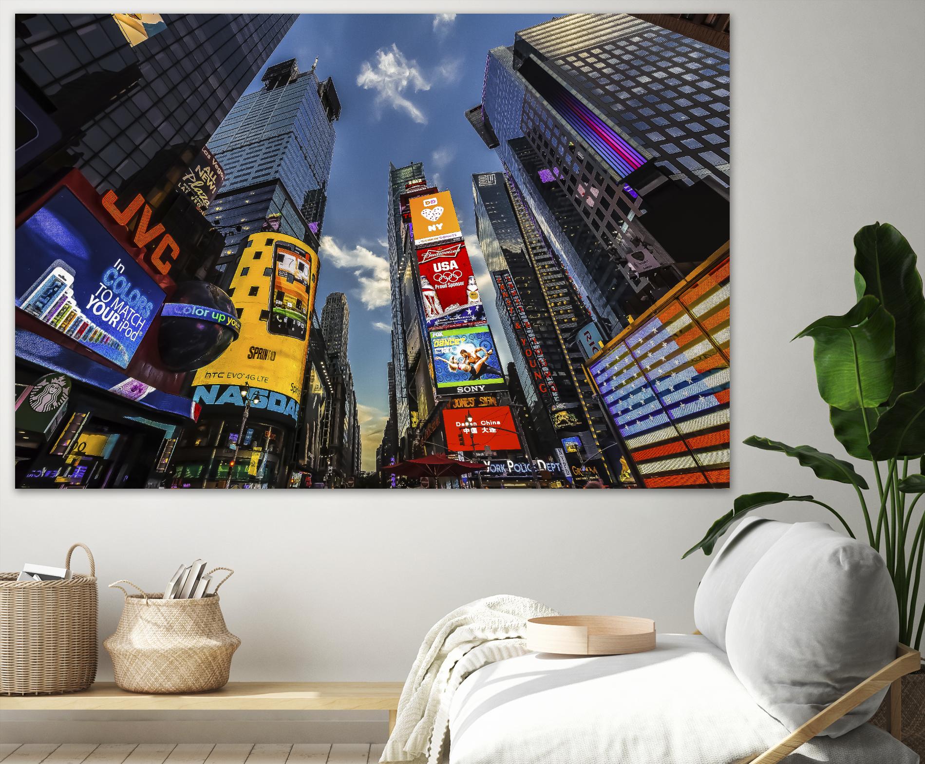 Times Square Towers by Guilliame Gaudet on GIANT ART - black city scene