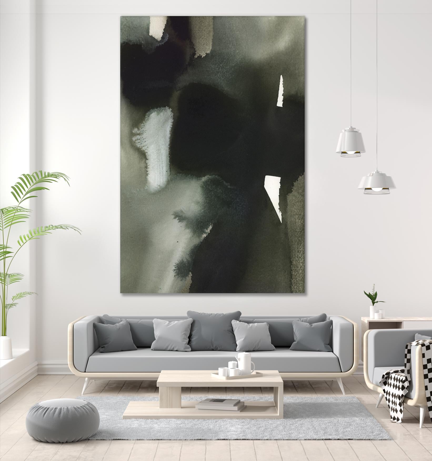 Midnight Abstract I by Bianka Guna on GIANT ART - white abstract