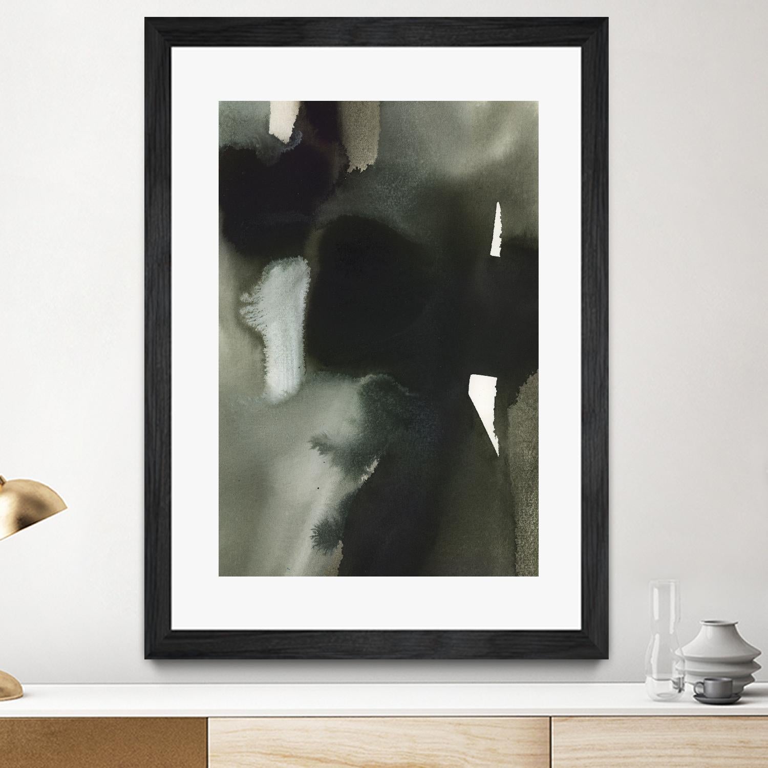 Midnight Abstract I by Bianka Guna on GIANT ART - white abstract