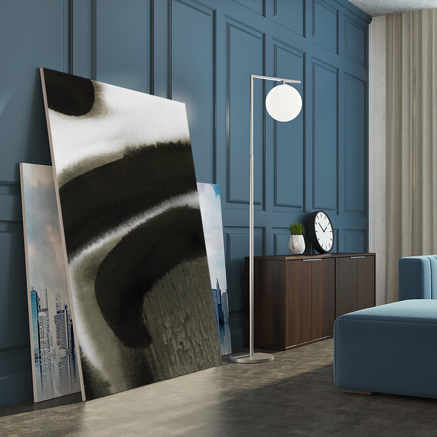 Midnight Abstract II by Bianka Guna on GIANT ART - black abstract