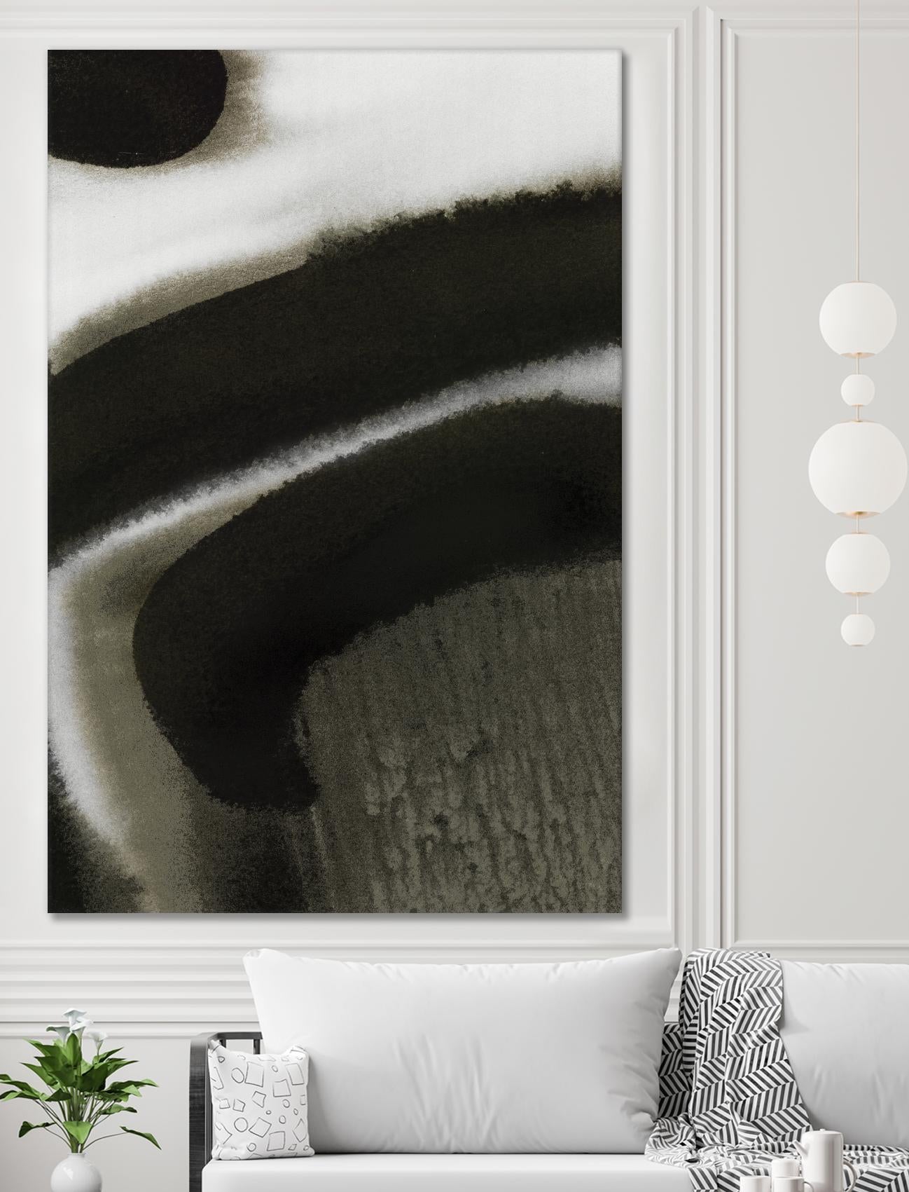 Midnight Abstract II by Bianka Guna on GIANT ART - black abstract