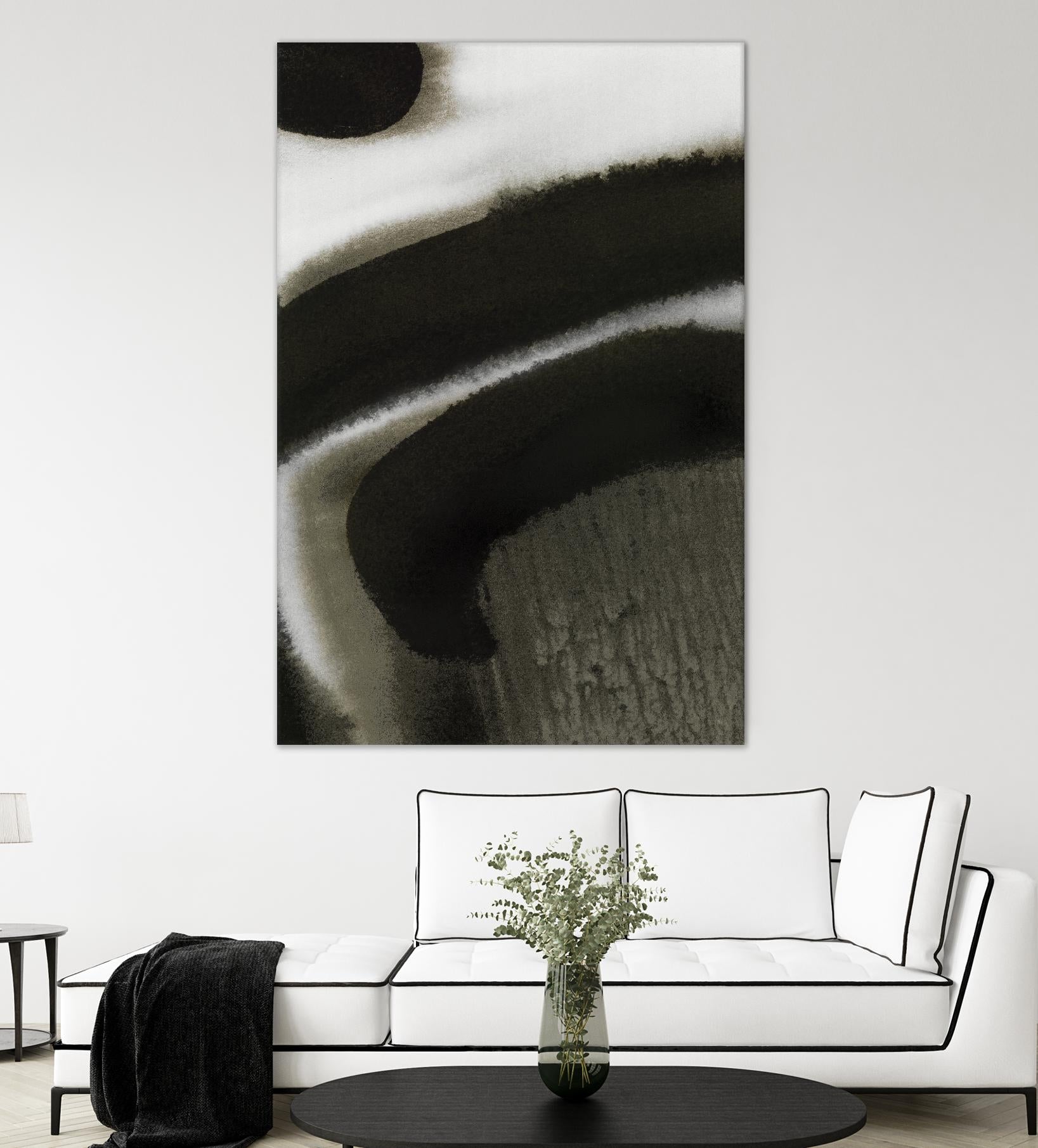 Midnight Abstract II by Bianka Guna on GIANT ART - black abstract