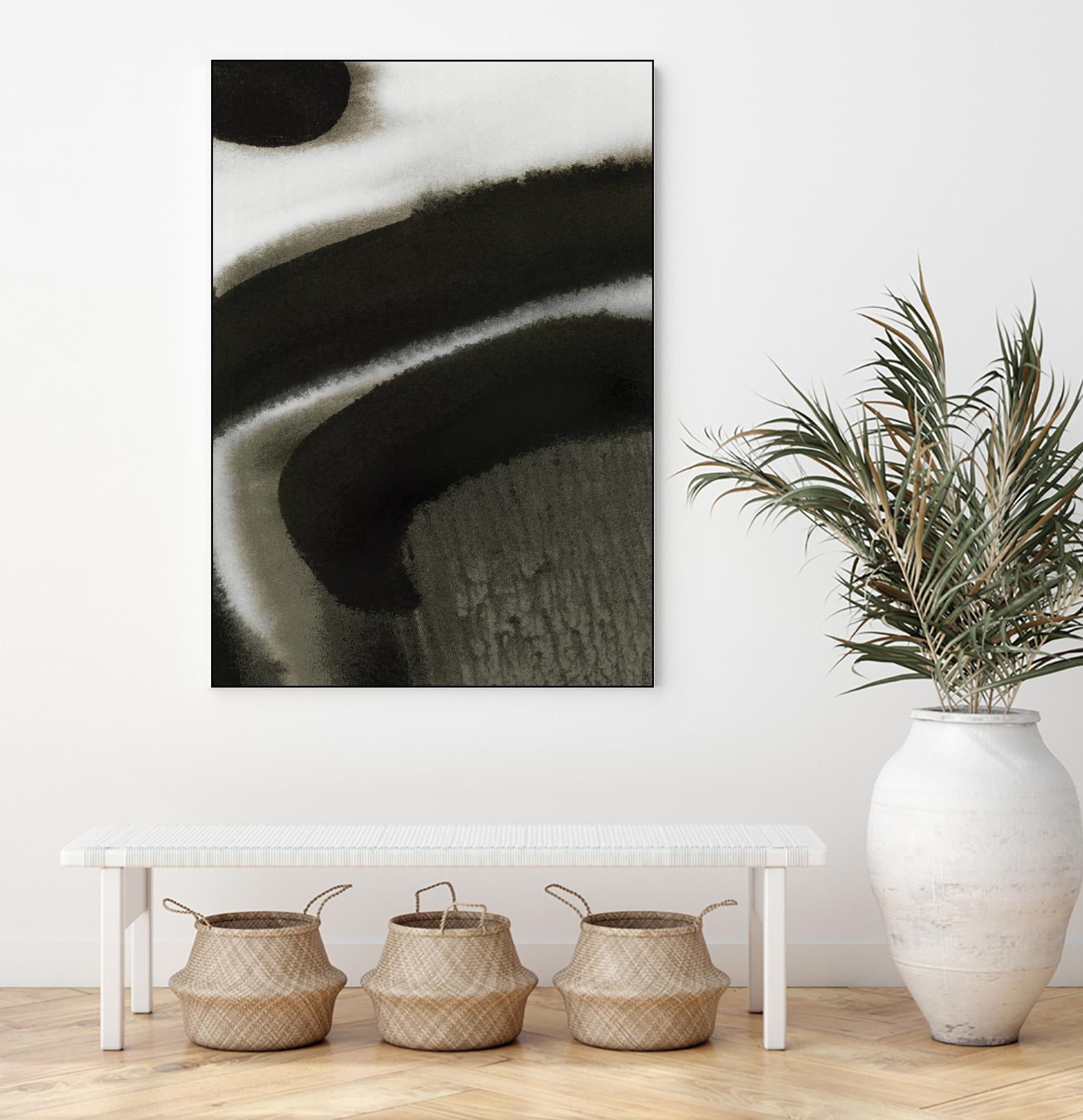 Midnight Abstract II by Bianka Guna on GIANT ART - black abstract