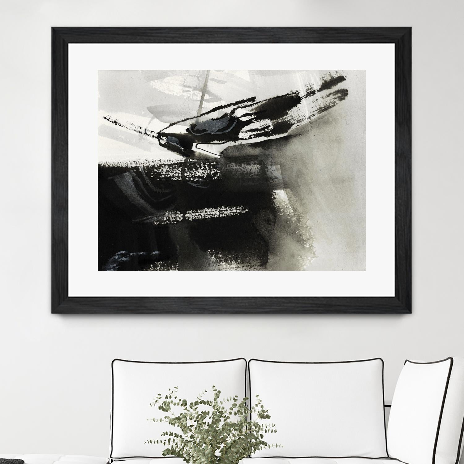 Midnight Abstract IV by Bianka Guna on GIANT ART - white abstract