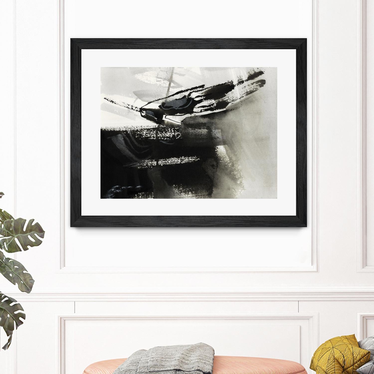 Midnight Abstract IV by Bianka Guna on GIANT ART - white abstract