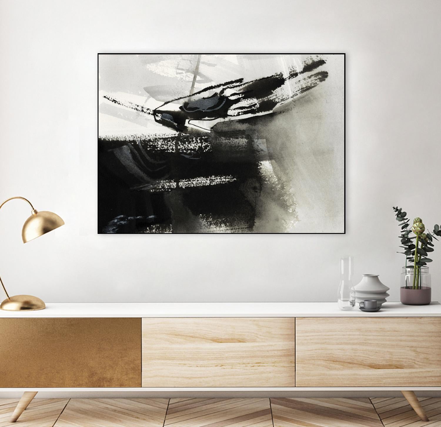 Midnight Abstract IV by Bianka Guna on GIANT ART - white abstract