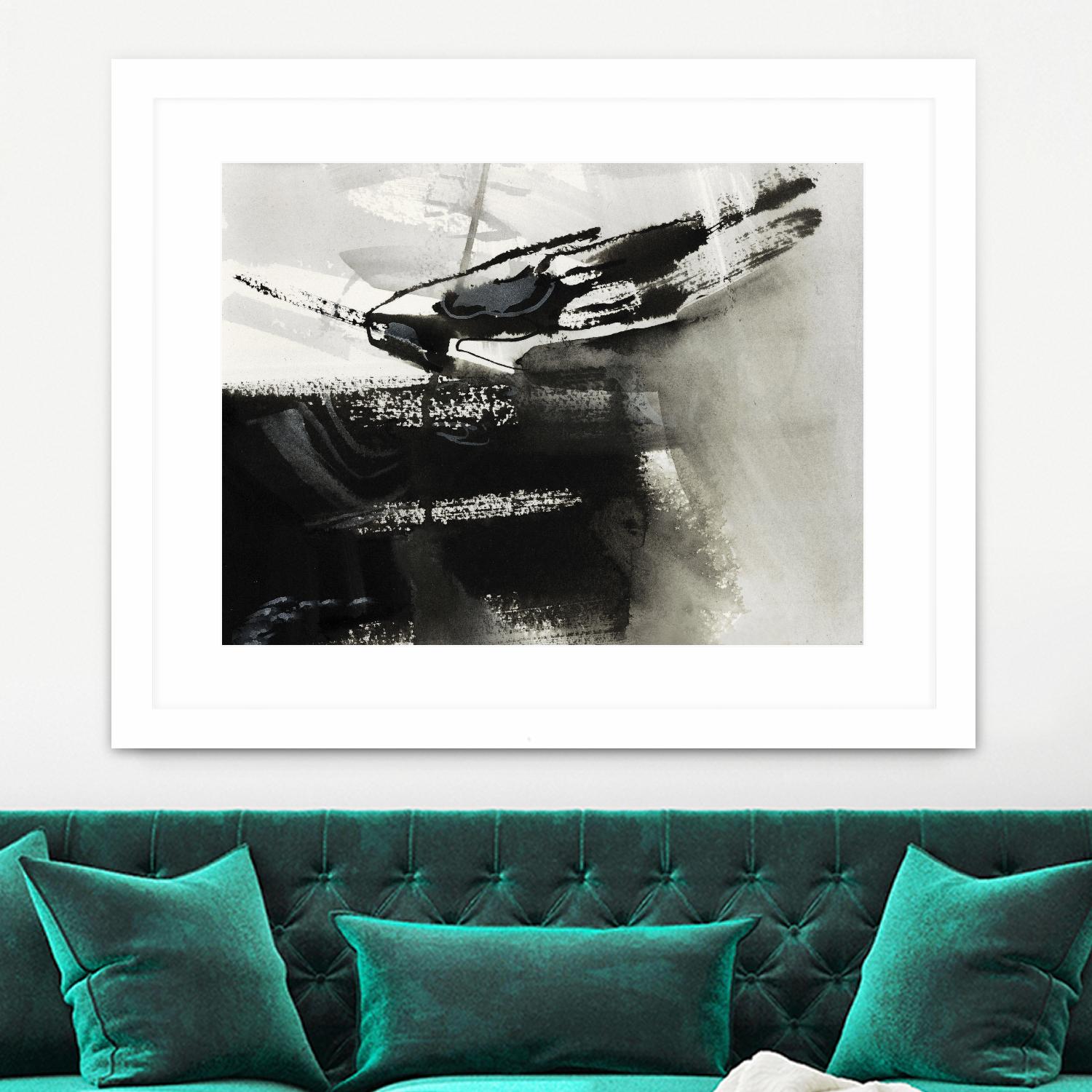 Midnight Abstract IV by Bianka Guna on GIANT ART - white abstract