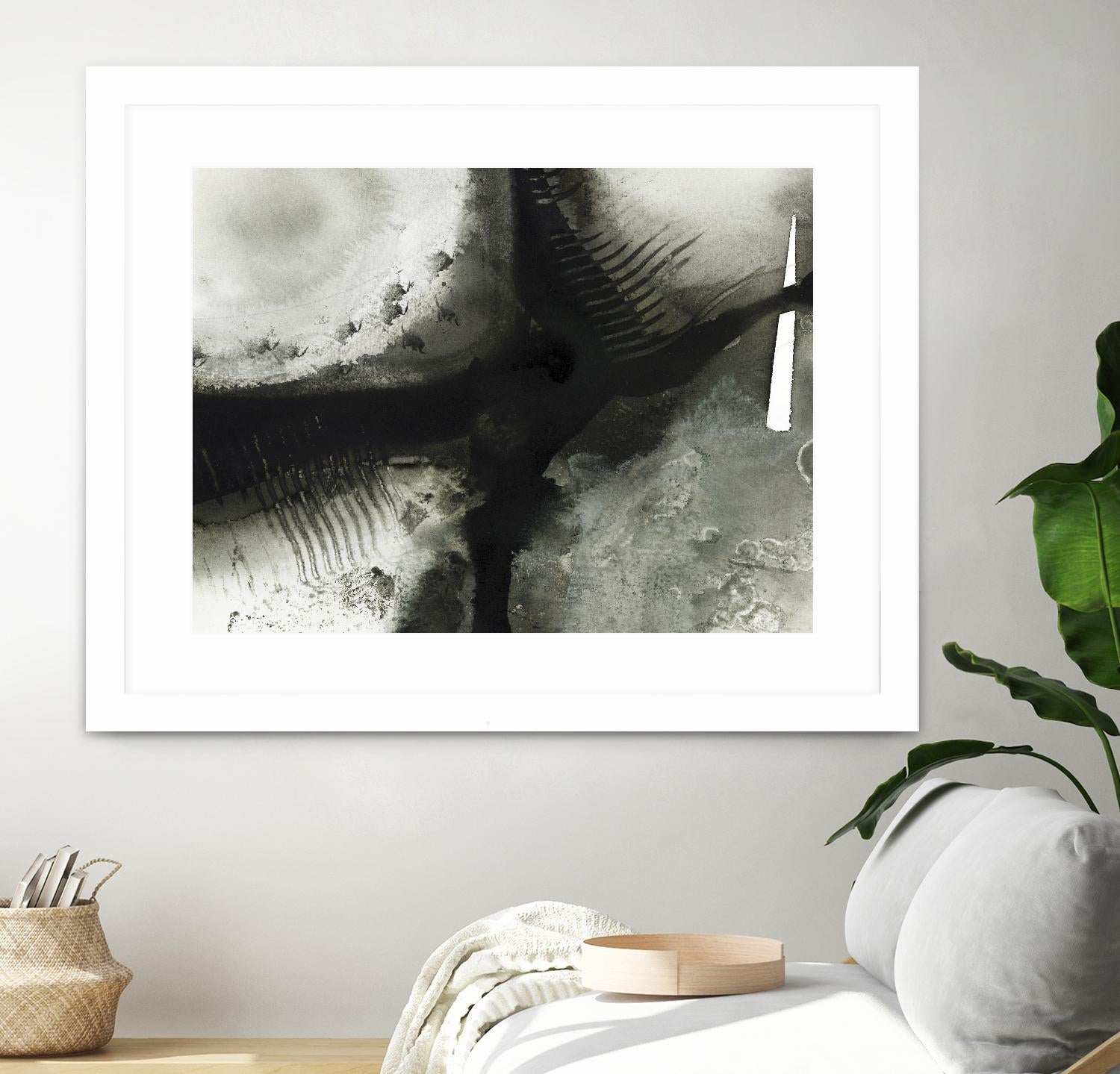 Midnight Abstract V by Bianka Guna on GIANT ART - grey abstract