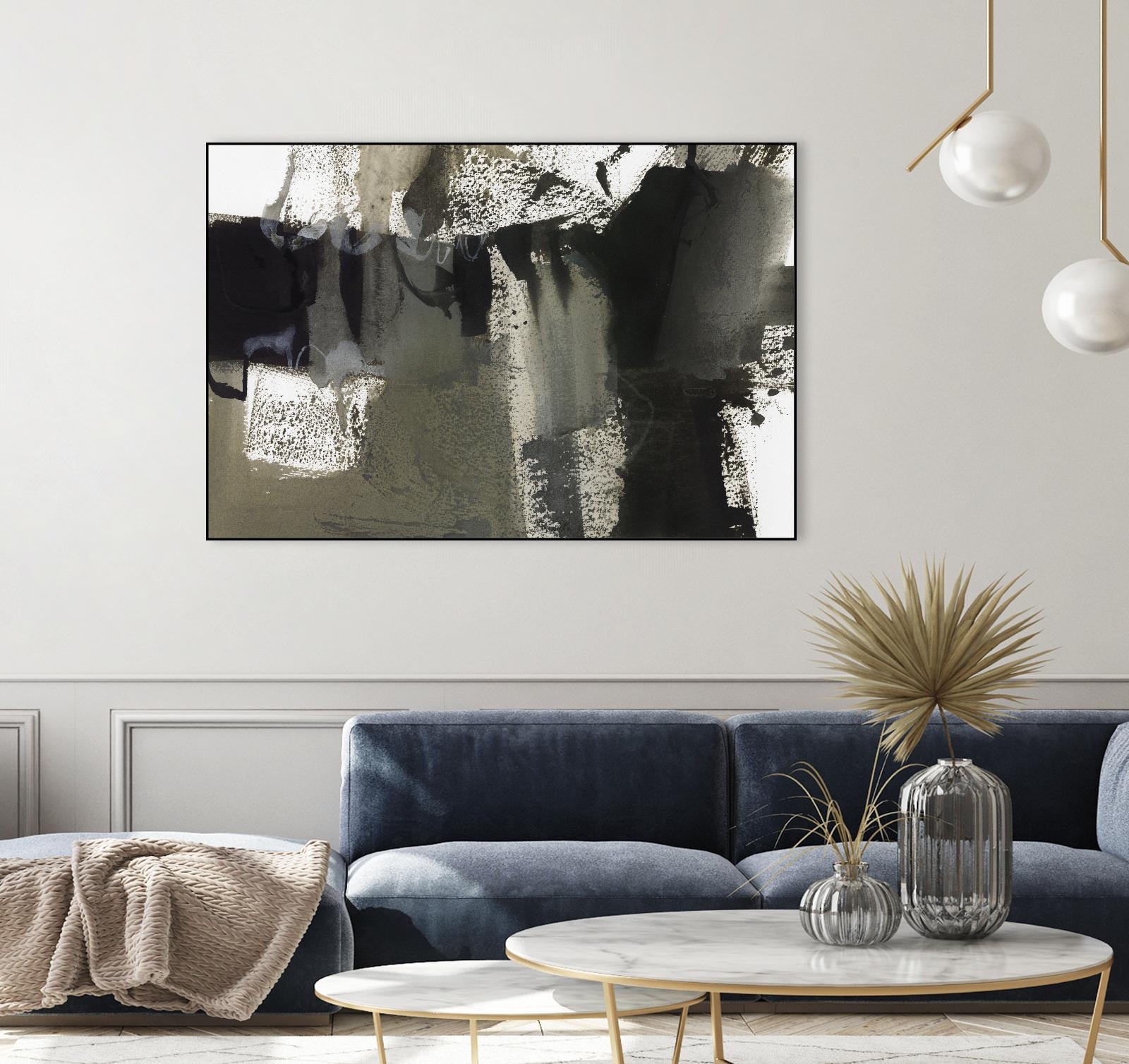 Midnight Abstract VI by Bianka Guna on GIANT ART - black abstract