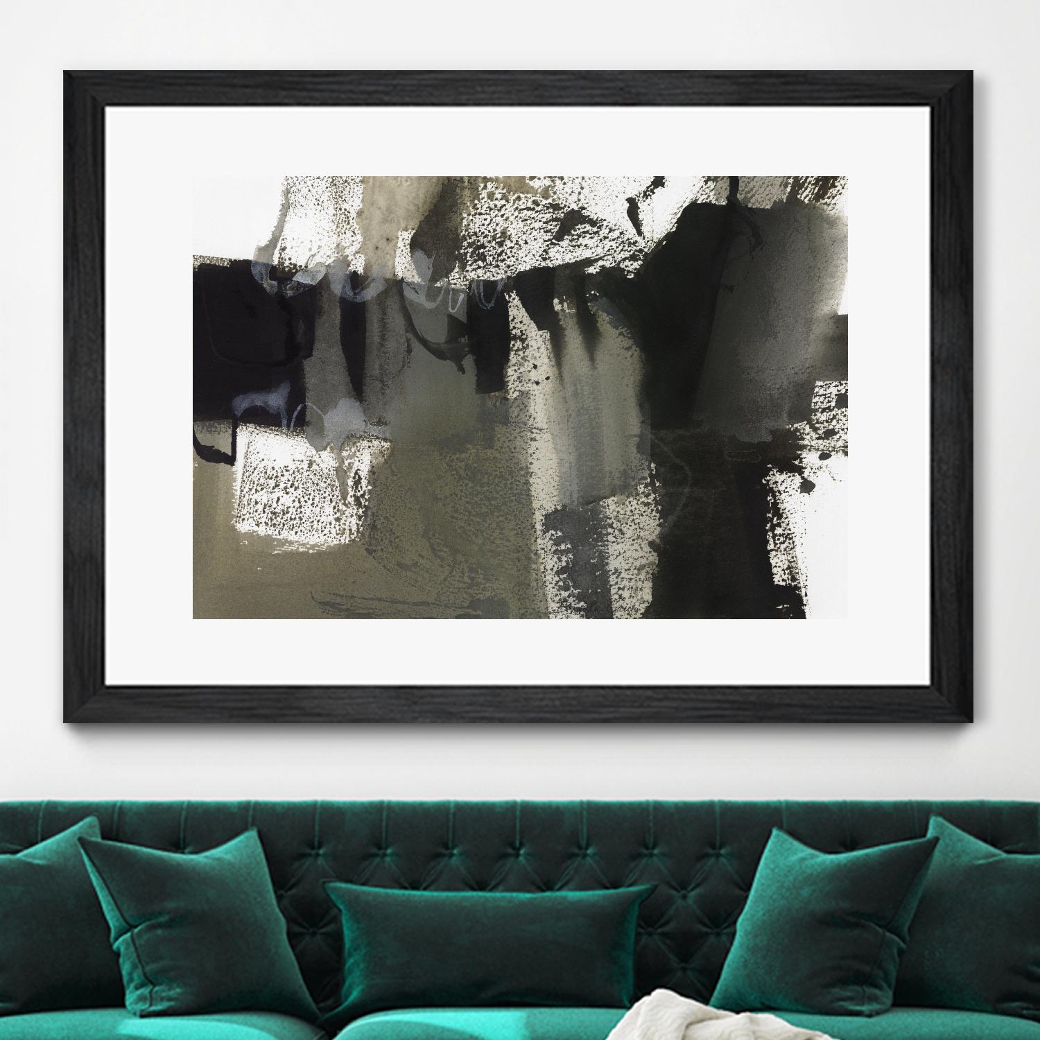 Midnight Abstract VI by Bianka Guna on GIANT ART - black abstract