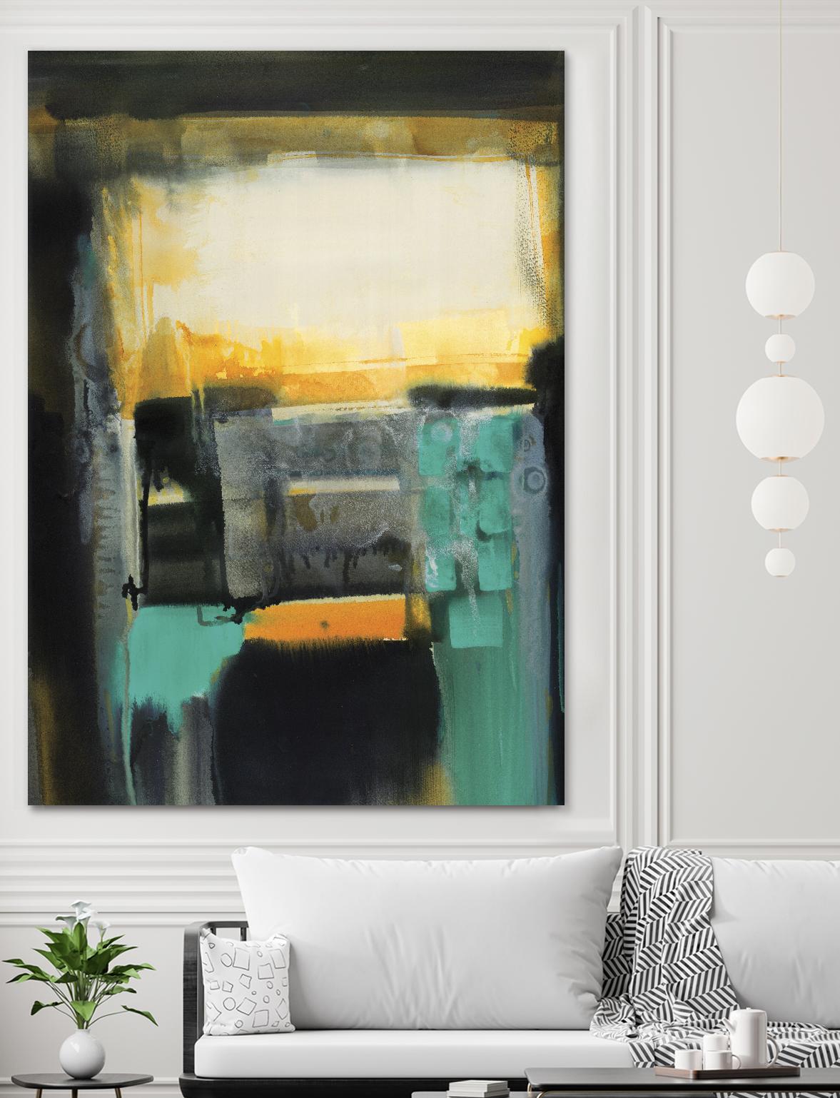 Evolving Limitations by Bianka Guna on GIANT ART - yellow abstract