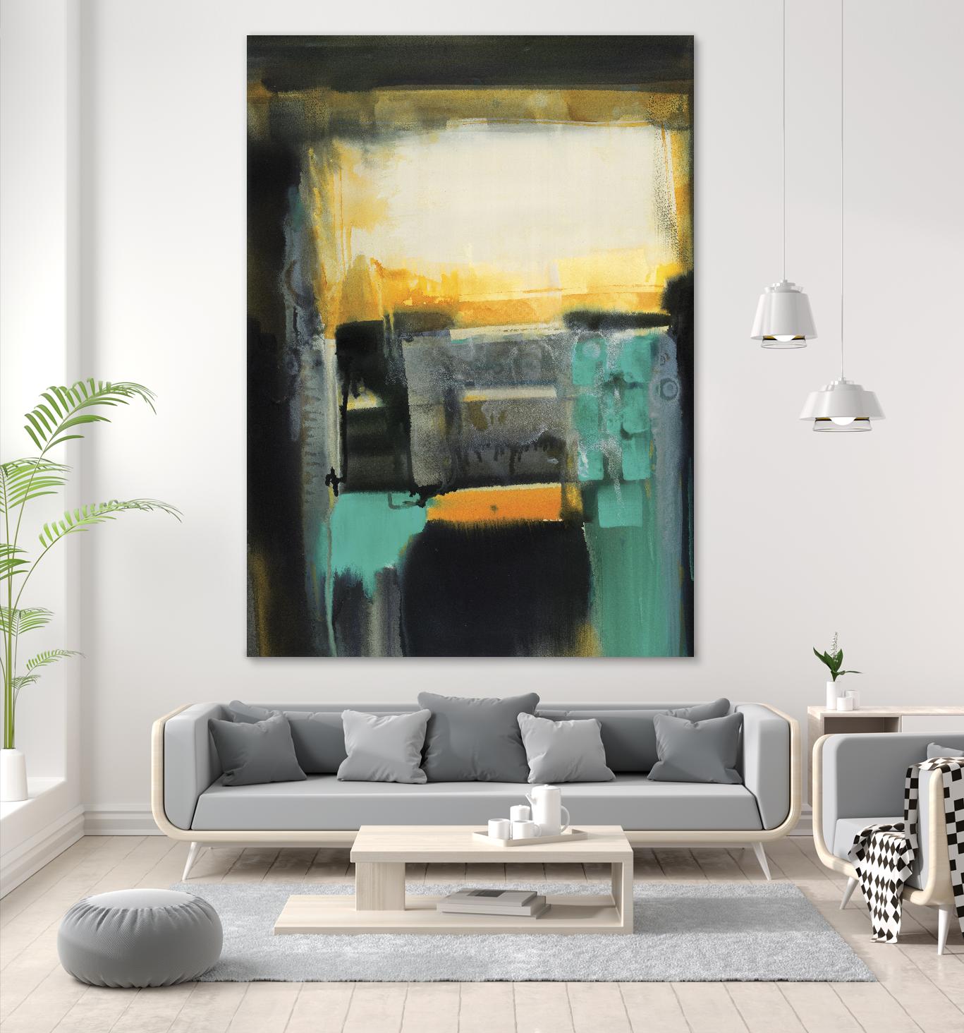 Evolving Limitations by Bianka Guna on GIANT ART - yellow abstract