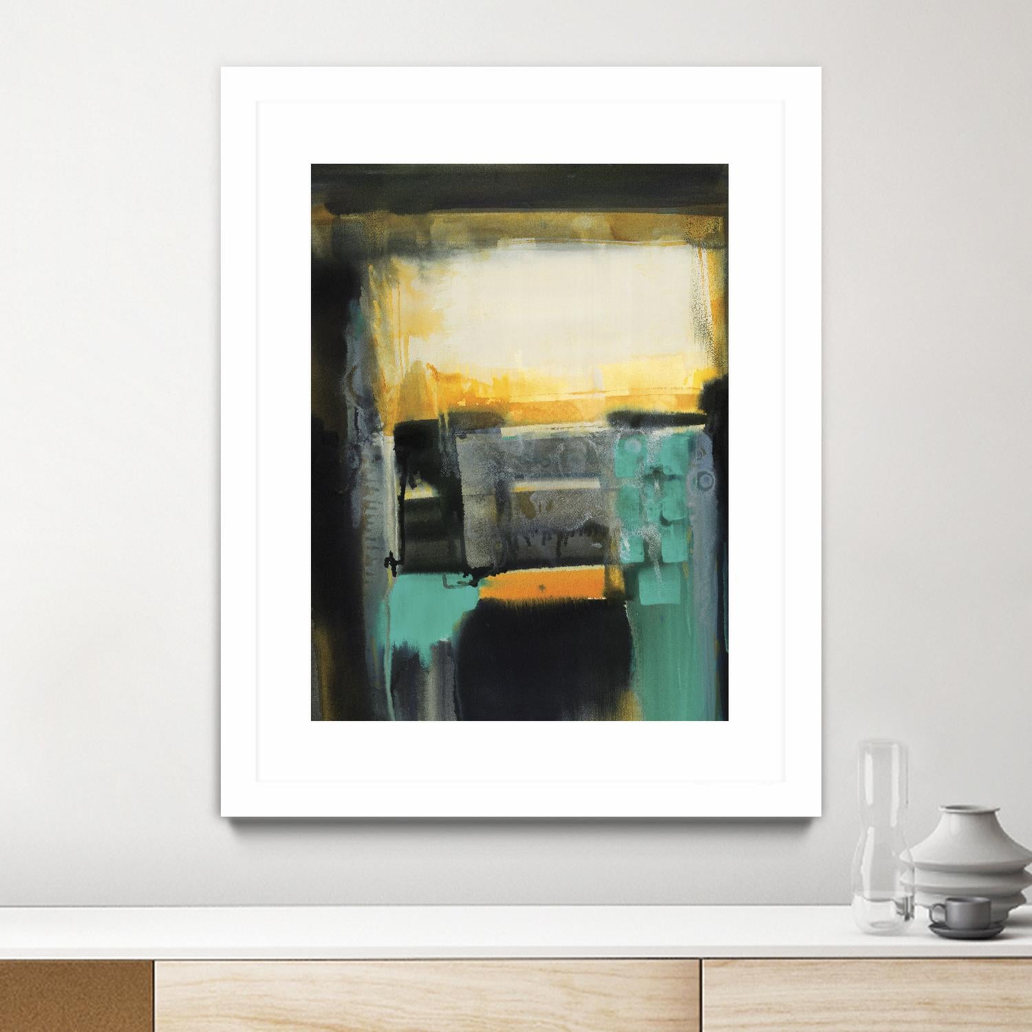 Evolving Limitations by Bianka Guna on GIANT ART - yellow abstract