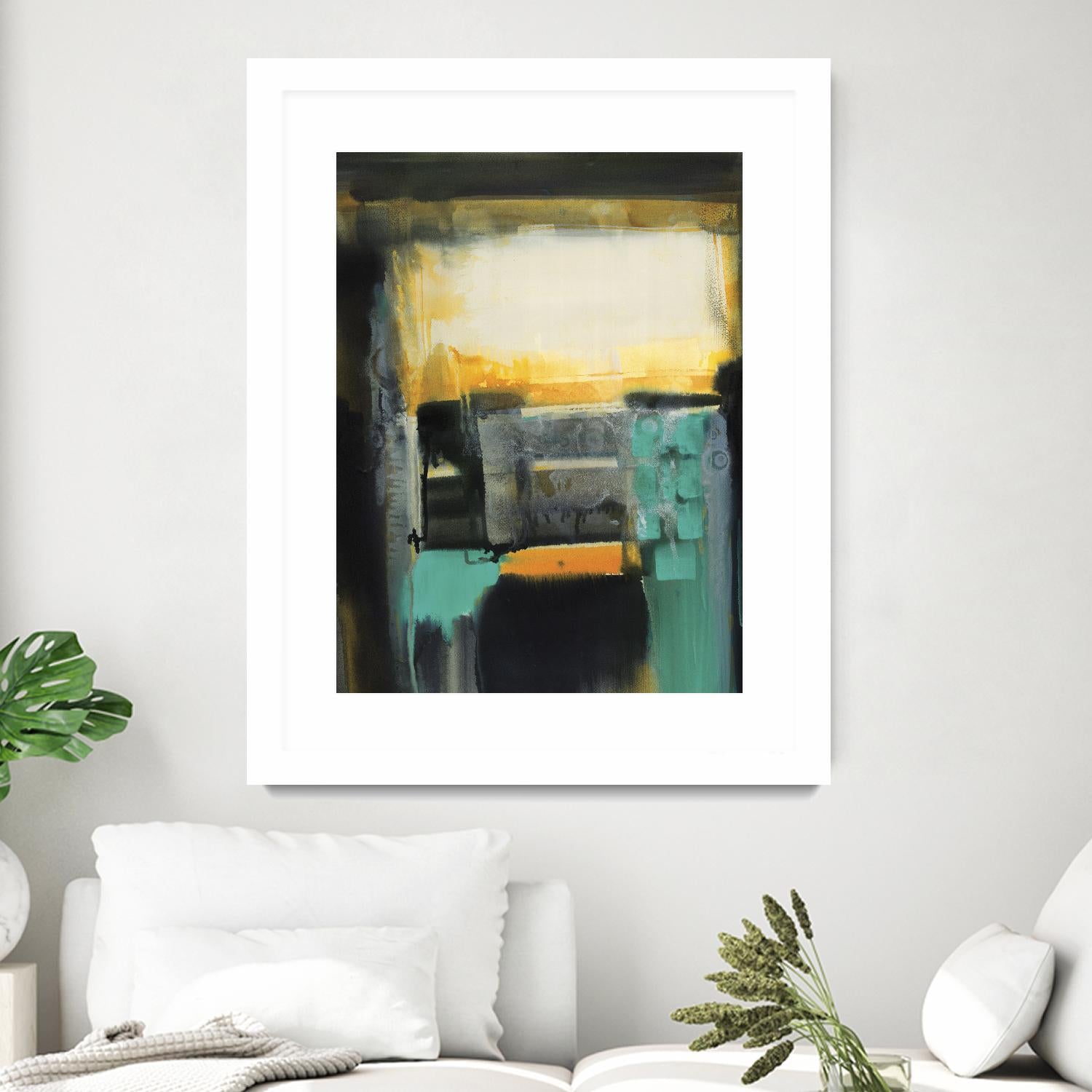 Evolving Limitations by Bianka Guna on GIANT ART - yellow abstract