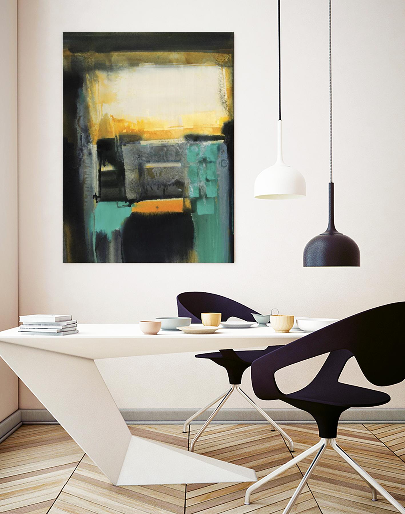 Evolving Limitations by Bianka Guna on GIANT ART - yellow abstract