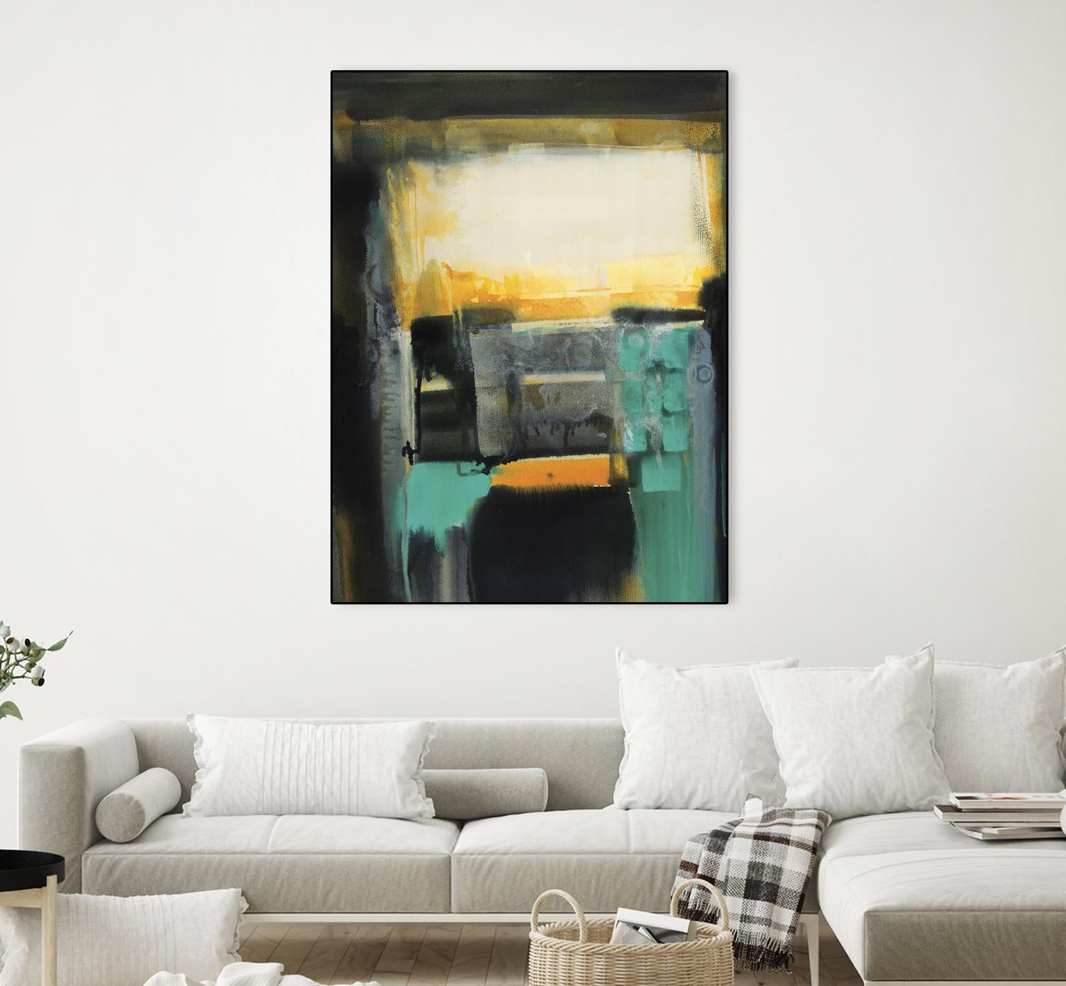 Evolving Limitations by Bianka Guna on GIANT ART - yellow abstract