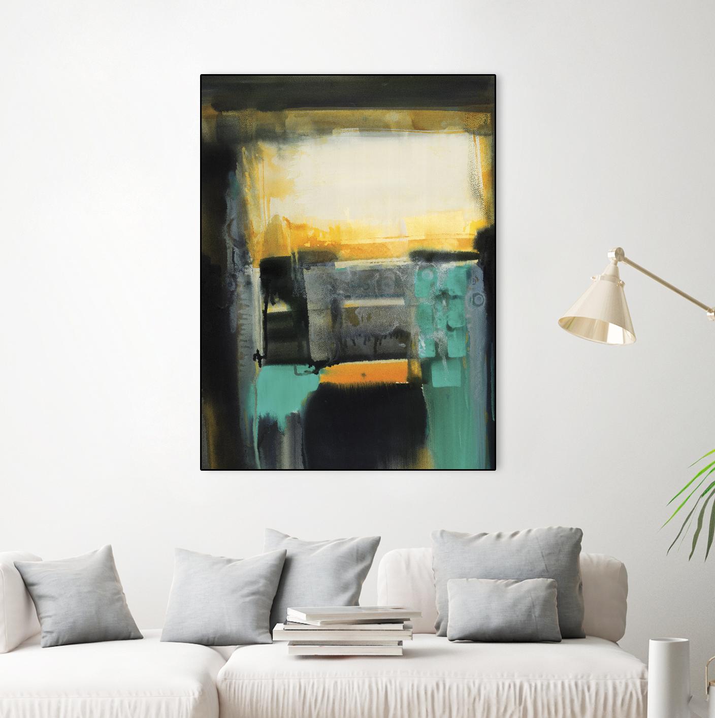 Evolving Limitations by Bianka Guna on GIANT ART - yellow abstract