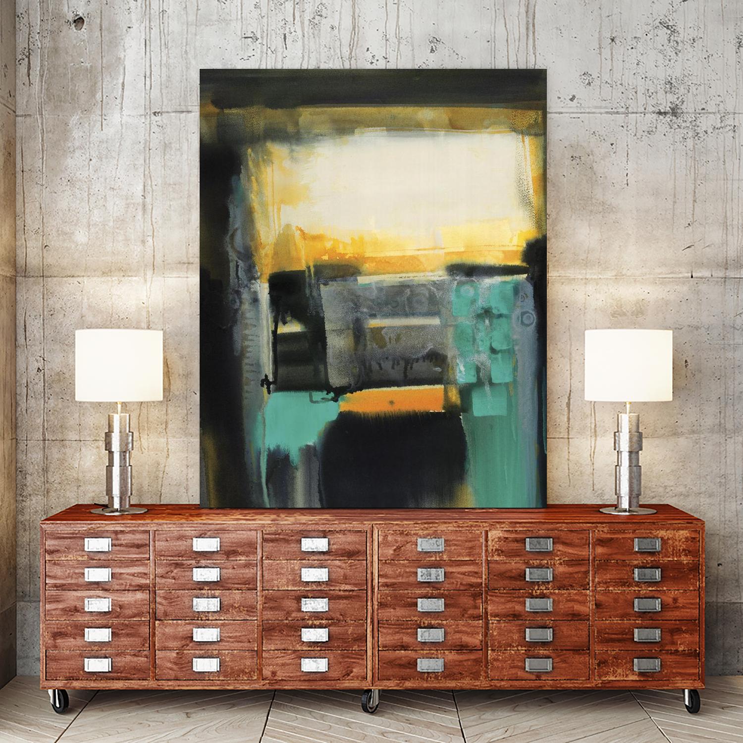 Evolving Limitations by Bianka Guna on GIANT ART - yellow abstract