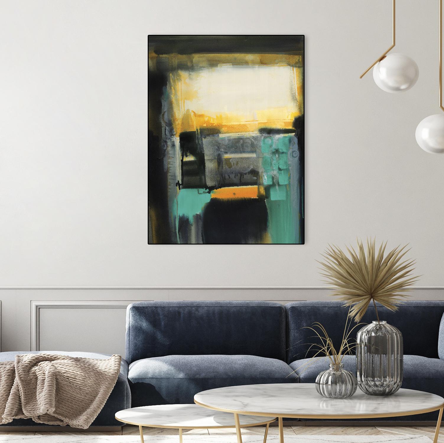 Evolving Limitations by Bianka Guna on GIANT ART - yellow abstract