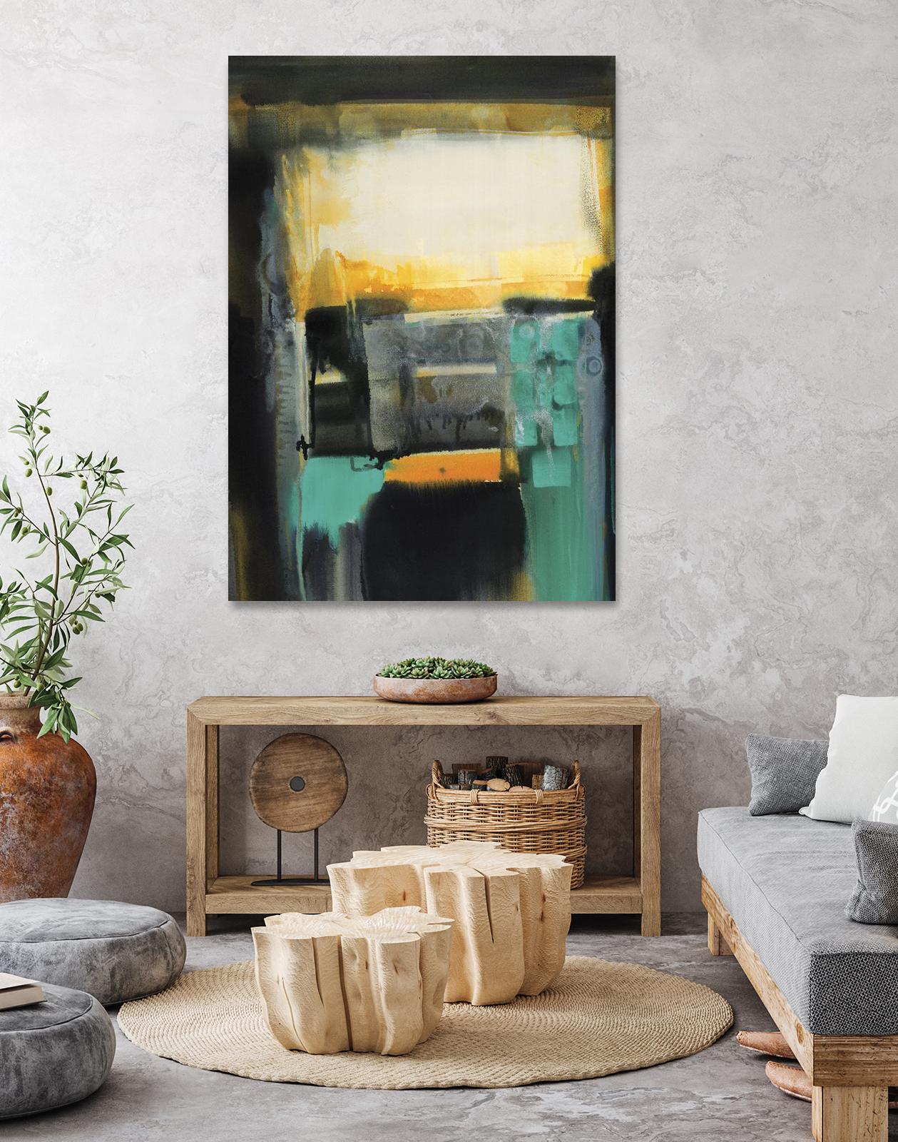 Evolving Limitations by Bianka Guna on GIANT ART - yellow abstract