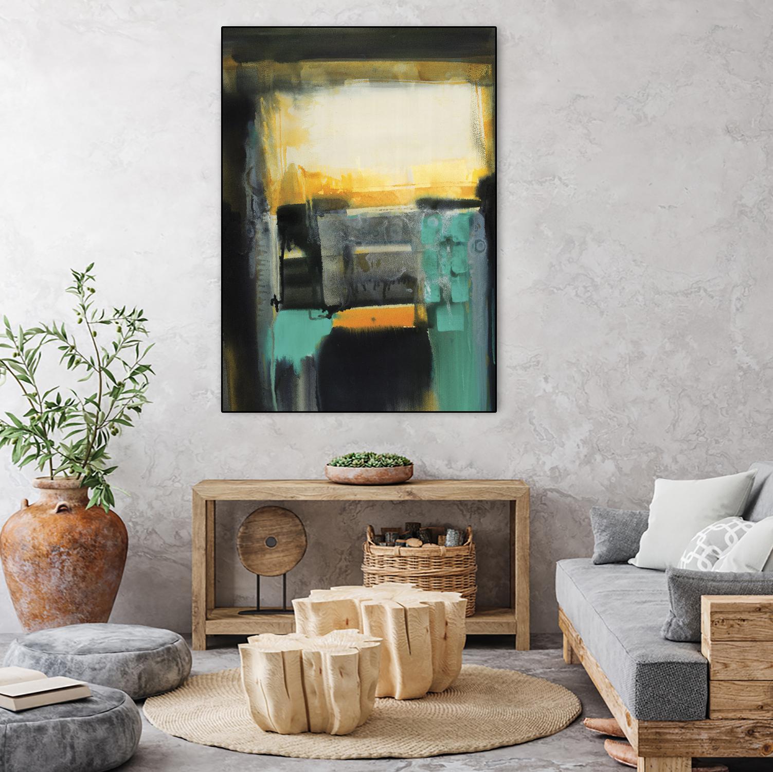 Evolving Limitations by Bianka Guna on GIANT ART - yellow abstract