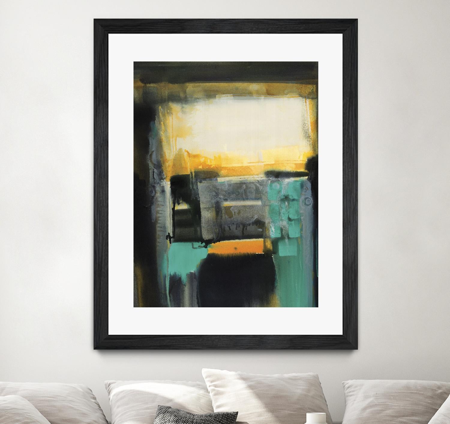 Evolving Limitations by Bianka Guna on GIANT ART - yellow abstract