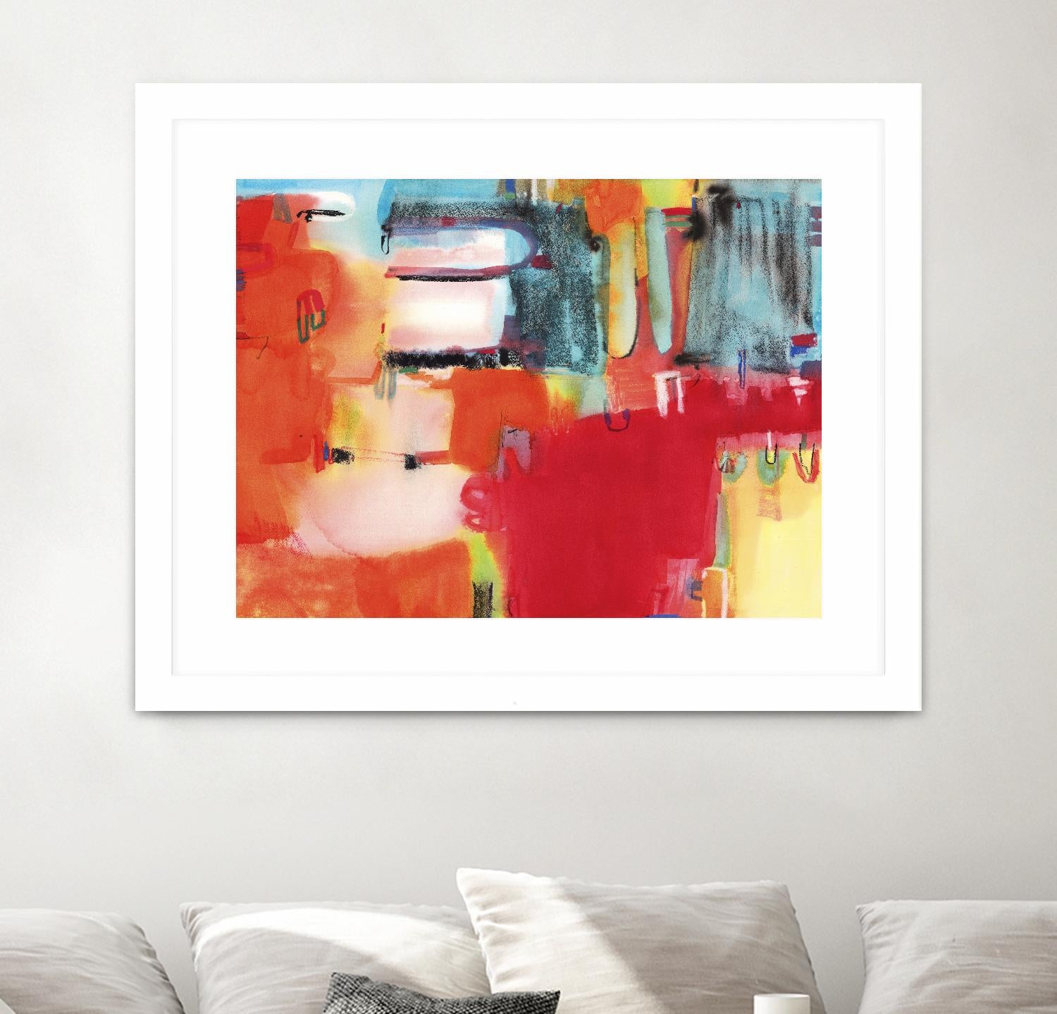 City in Color by Bianka Guna on GIANT ART - orange abstract