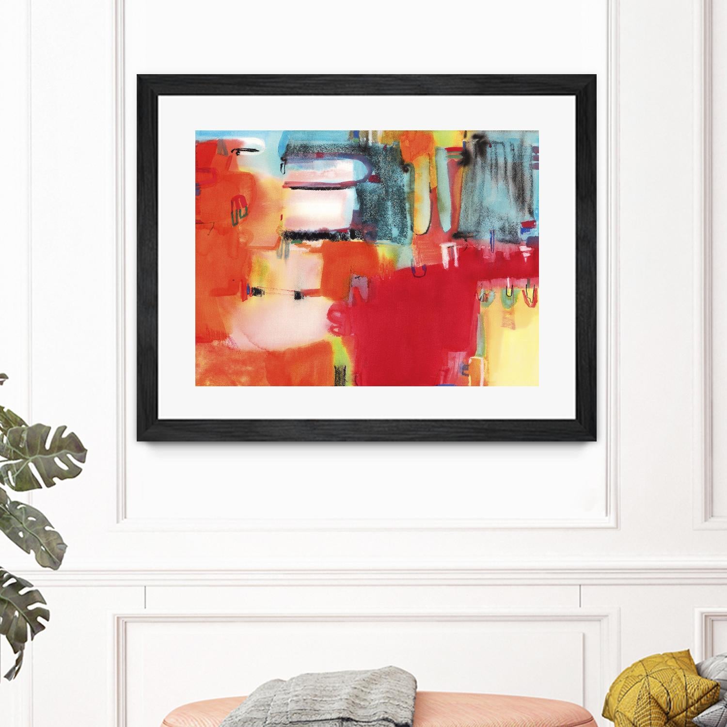 City in Color by Bianka Guna on GIANT ART - orange abstract