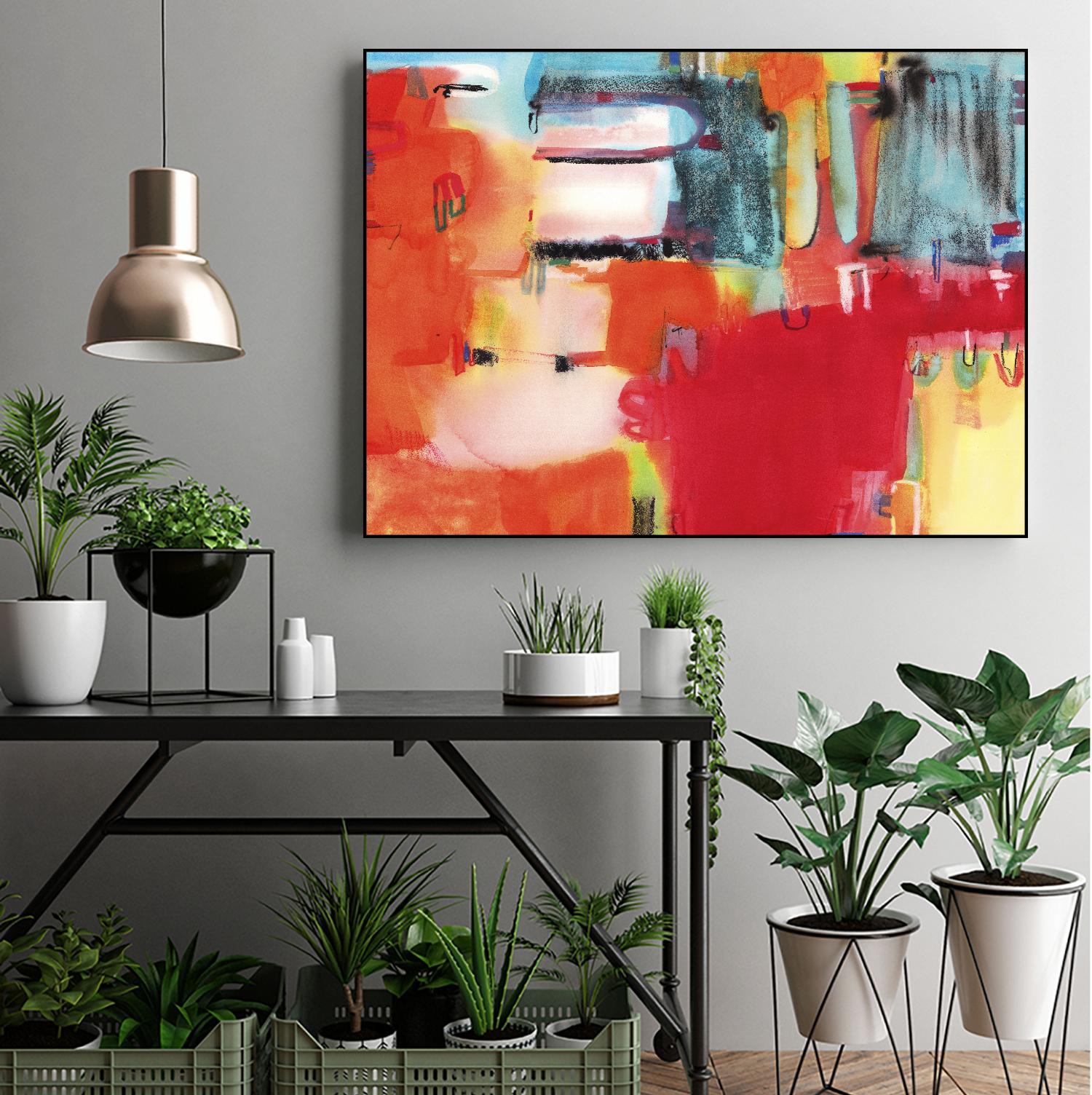 City in Color by Bianka Guna on GIANT ART - orange abstract