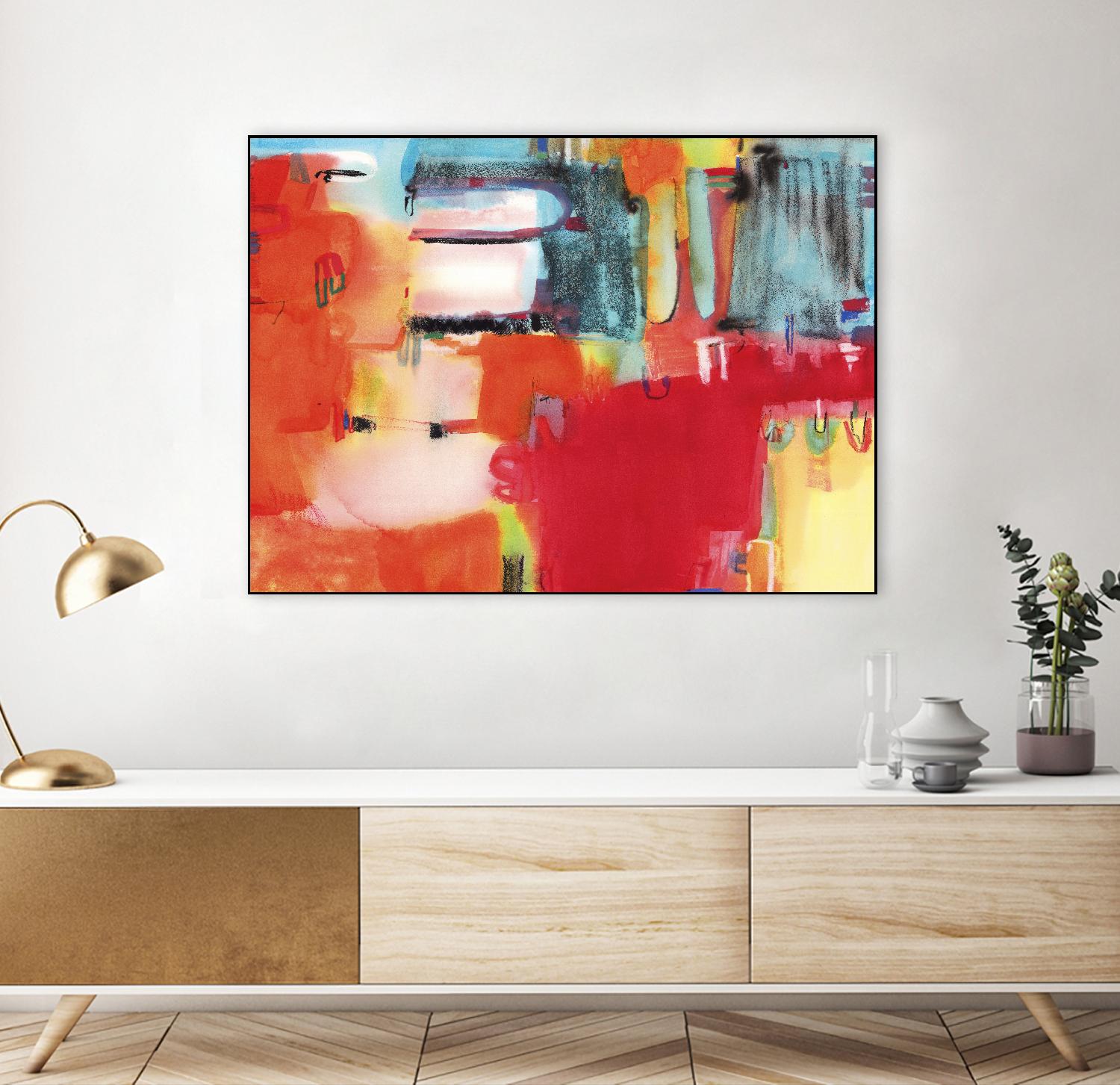 City in Color by Bianka Guna on GIANT ART - orange abstract
