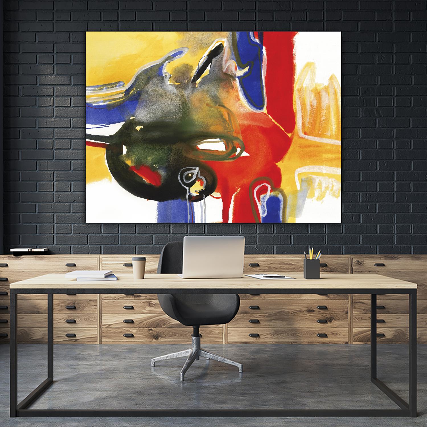 Drama III by Bianka Guna on GIANT ART - yellow abstract