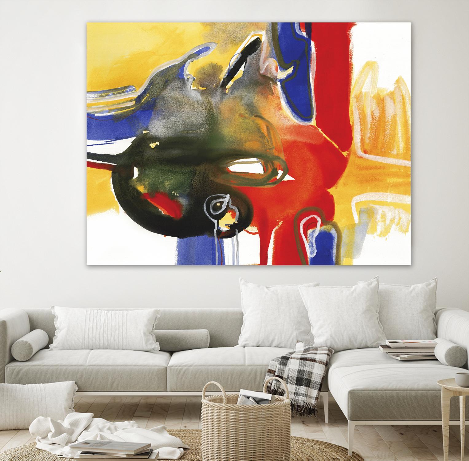 Drama III by Bianka Guna on GIANT ART - yellow abstract