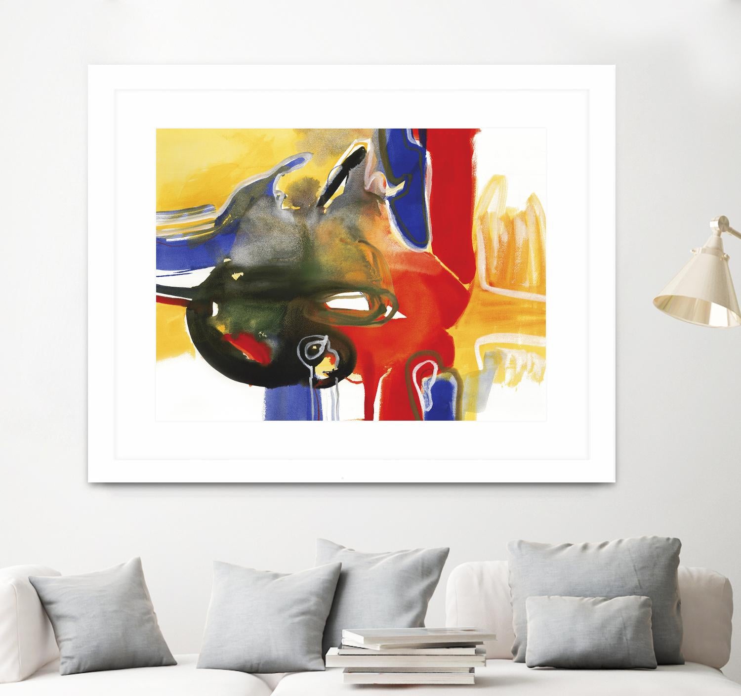 Drama III by Bianka Guna on GIANT ART - yellow abstract