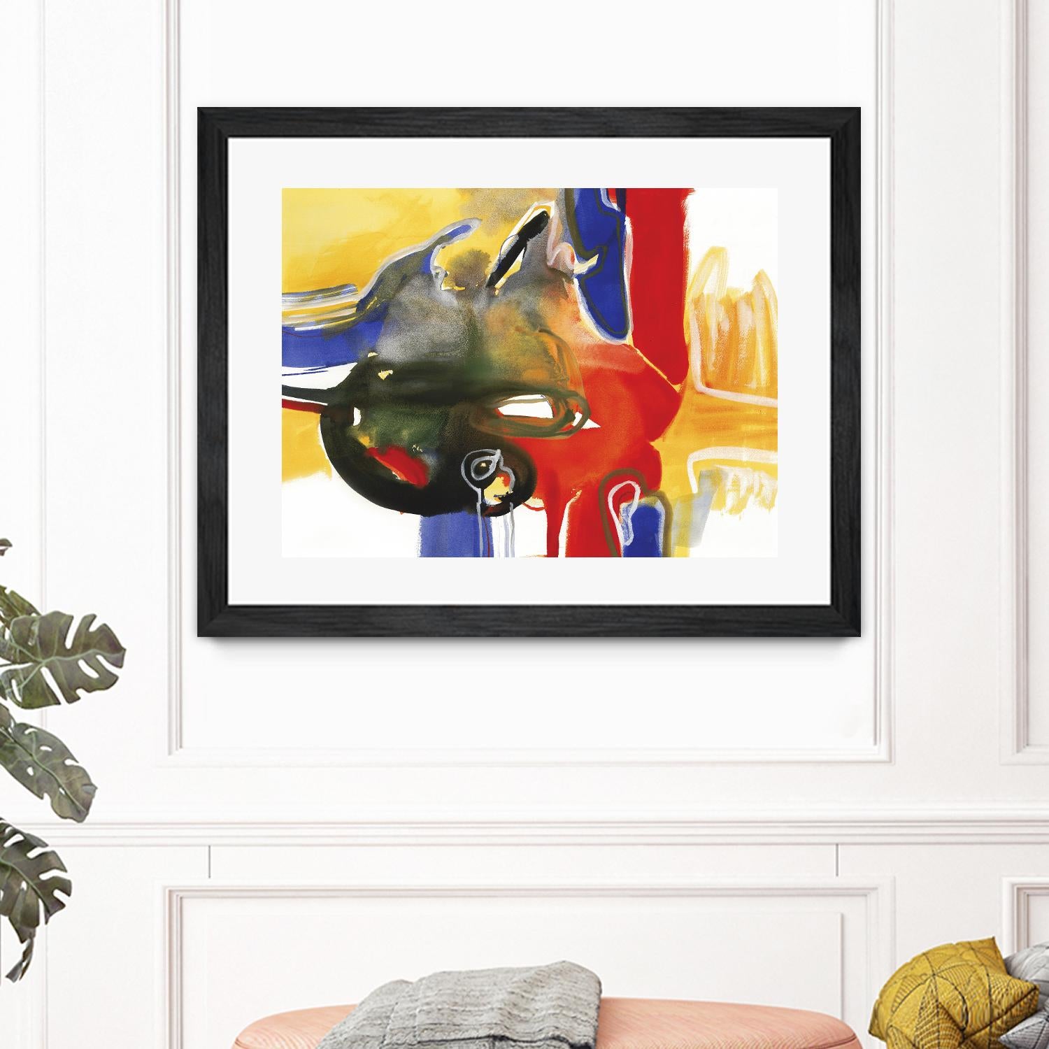 Drama III by Bianka Guna on GIANT ART - yellow abstract